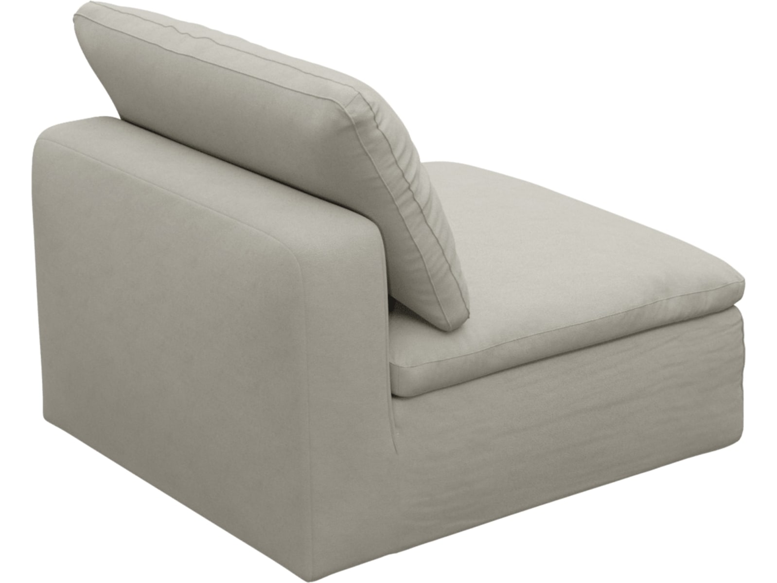 Cloud Deep Armless Module California Ivory color California Ivory