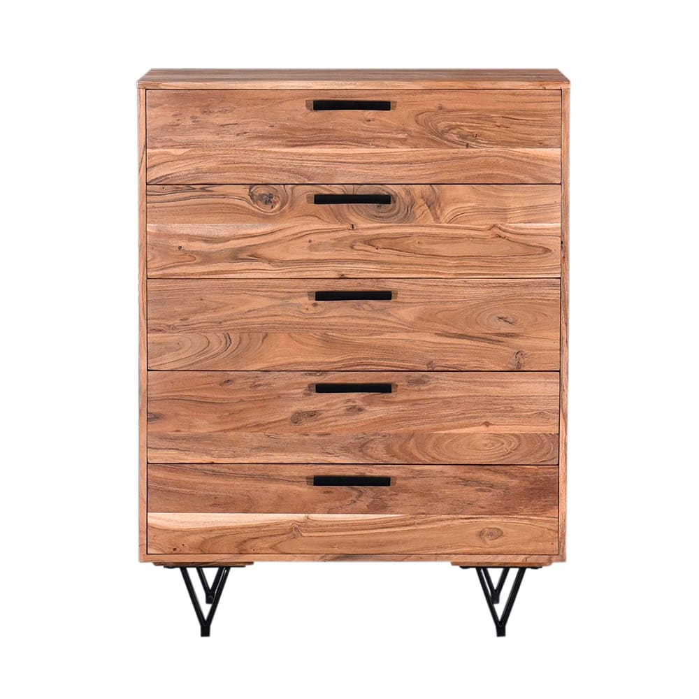 Tula Tallboy - 5 Drawer color Brown