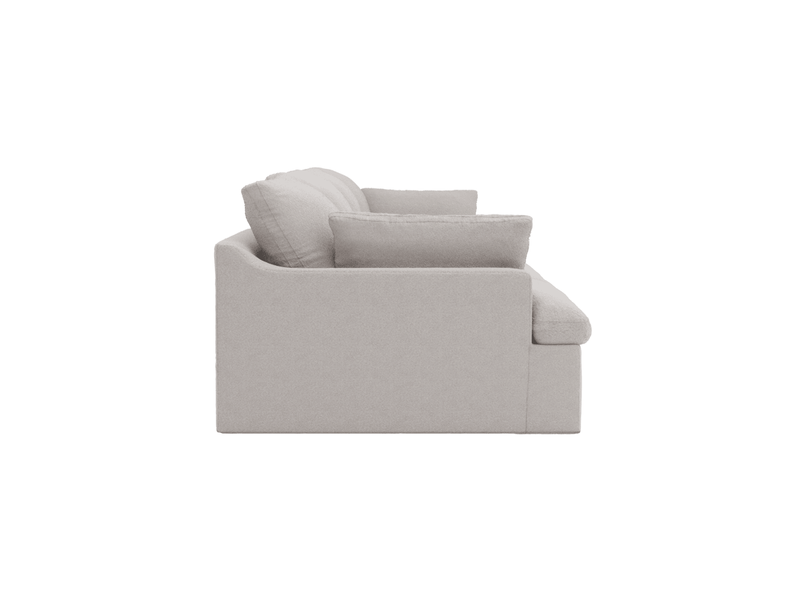Retreat Boucle Pumice Modular Sofa - 4 Piece color Boucle Pumice