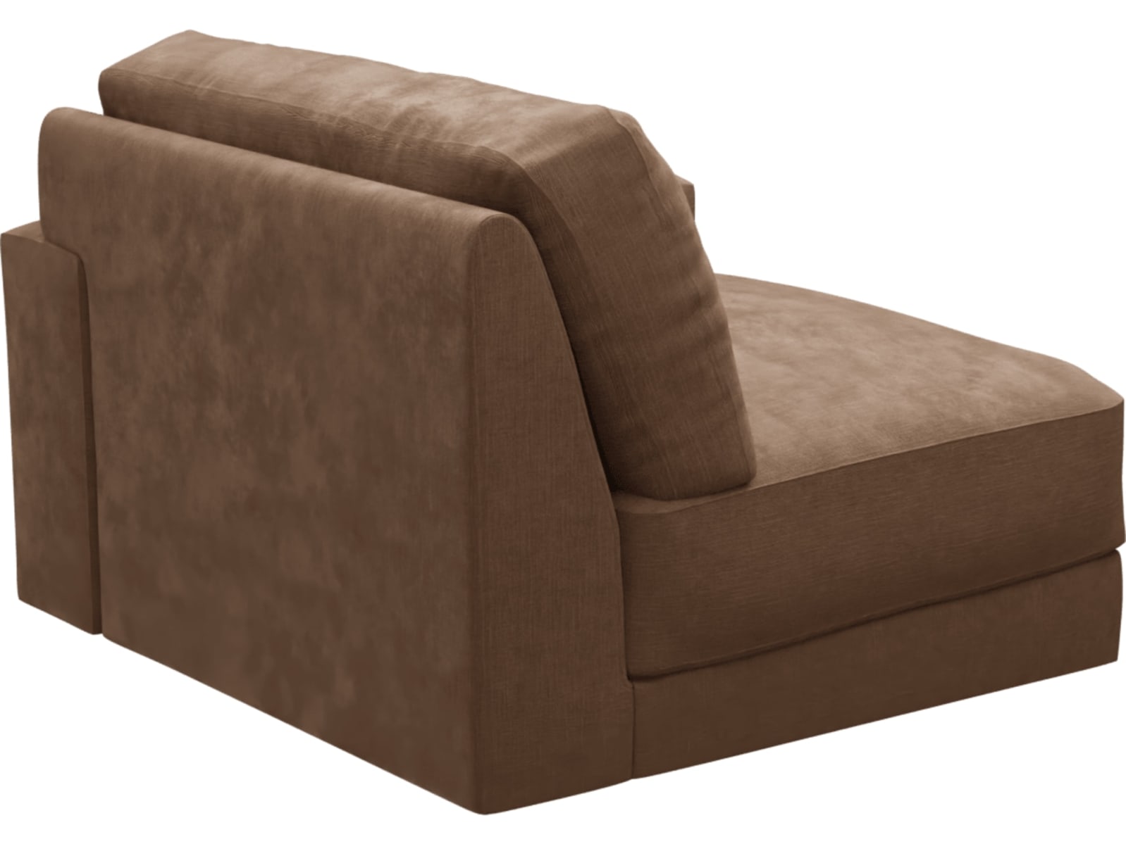 Monica Tribute Chestnut Right Arm Facing Chair Module color Tribute Chestnut