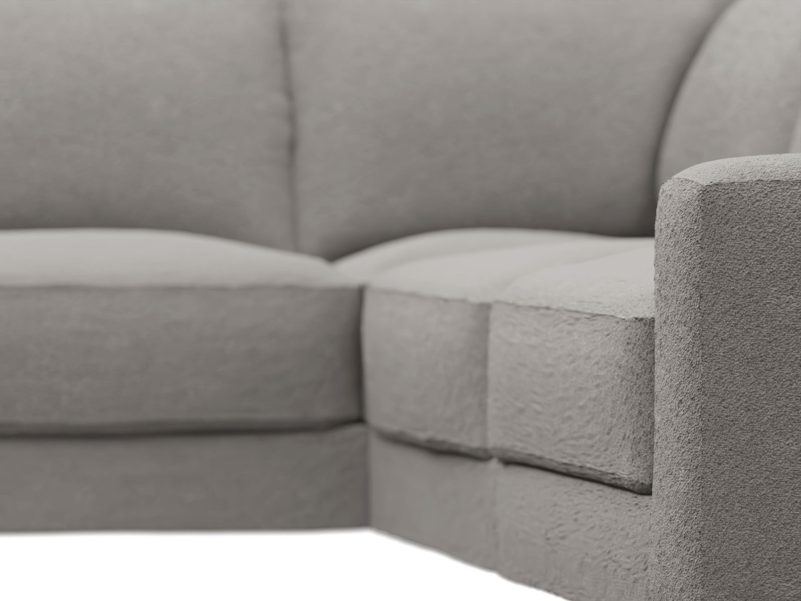 Monica Boucle Pumice Corner Sofa - 5 Seater color Boucle Pumice