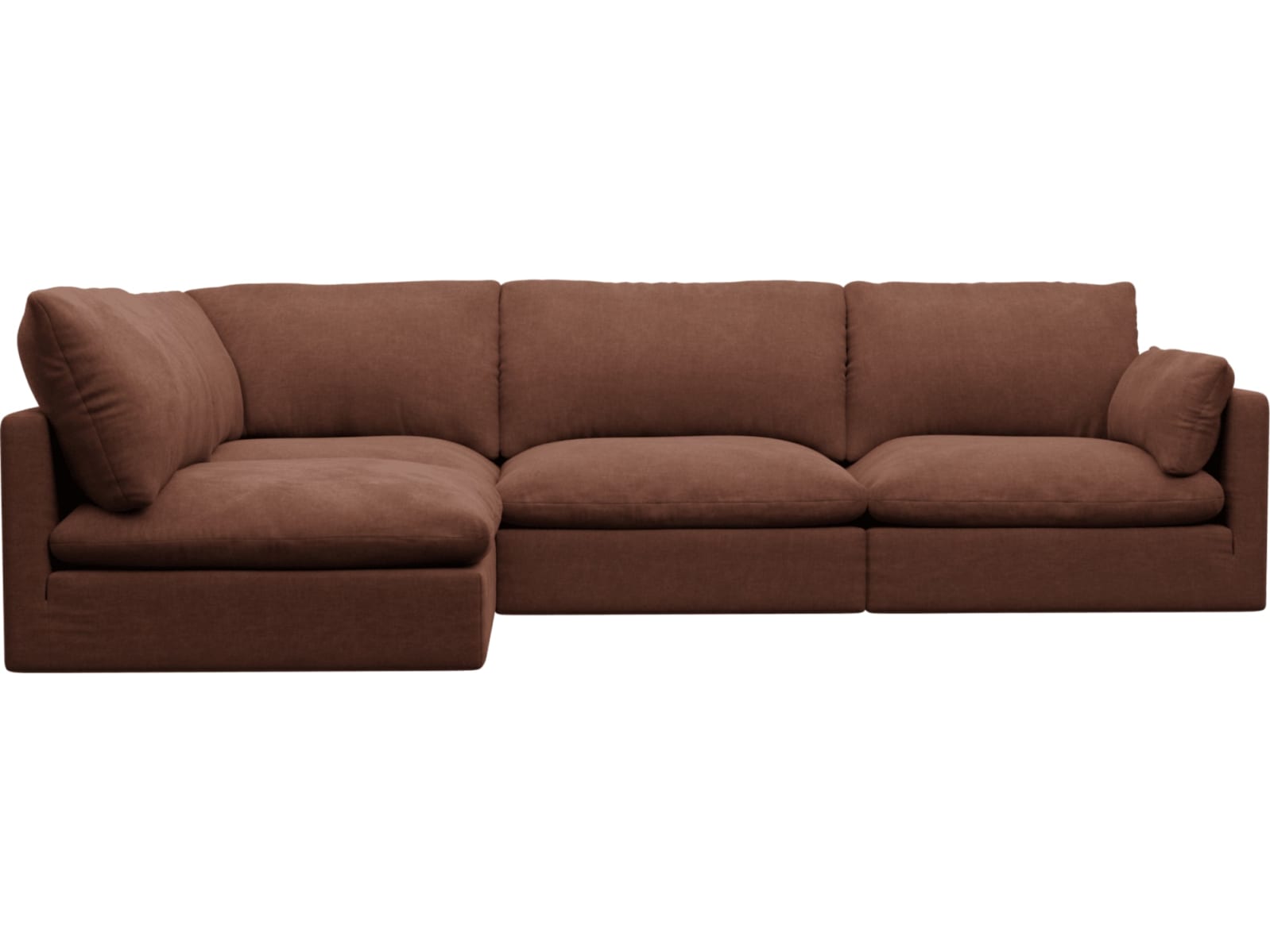 Willow Muse Rust Corner Sofa - 4 Seater LAF Terminal color Muse Rust