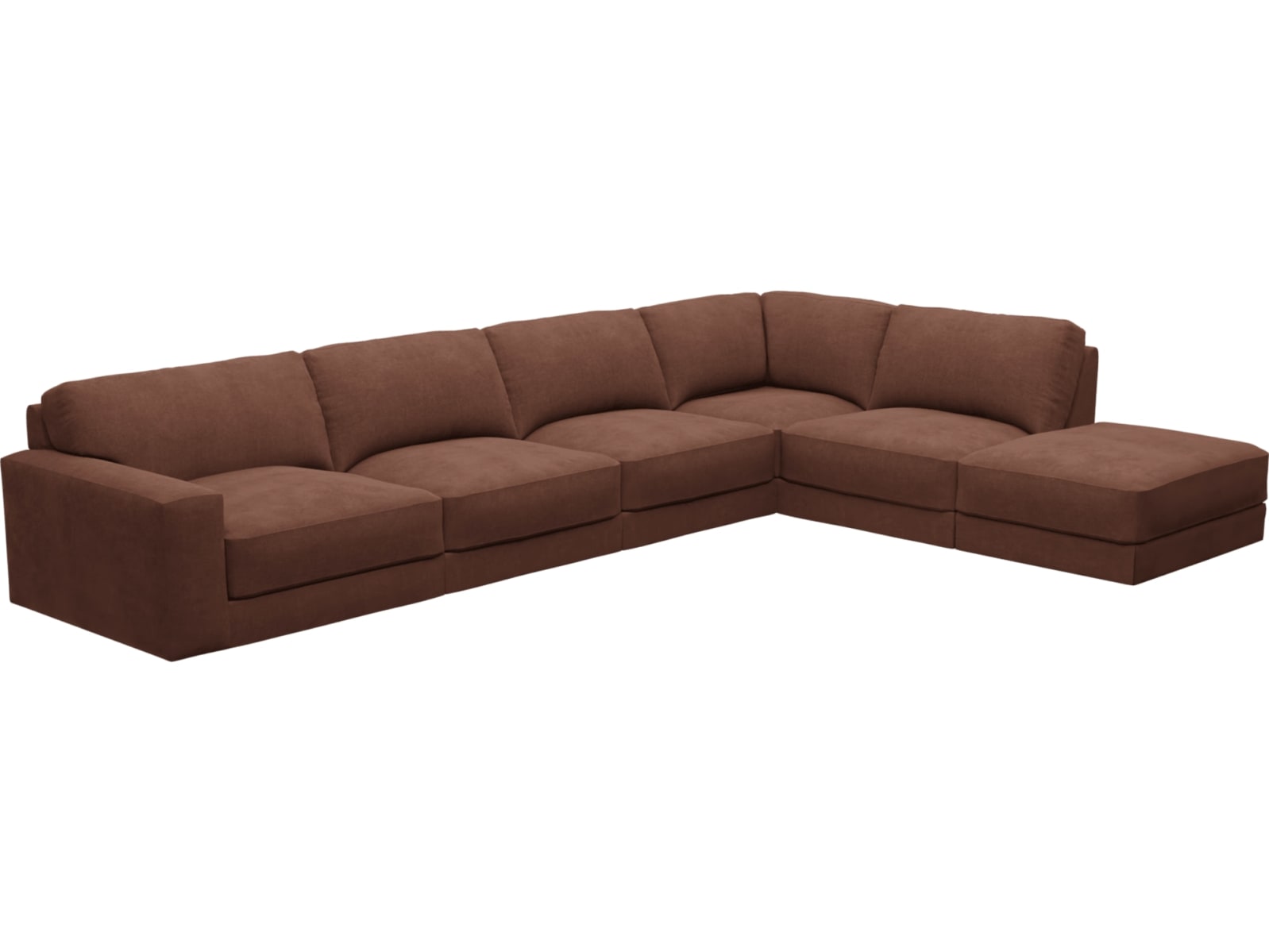 Monica Muse Rust Sofa - 6 Seater RAF Terminal color Muse Rust
