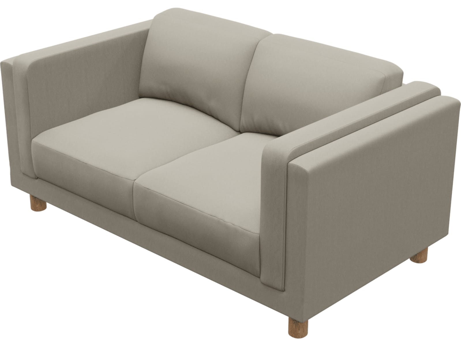 Hayes Plaza Natural Sofa - 2 Seater color Plaza Natural