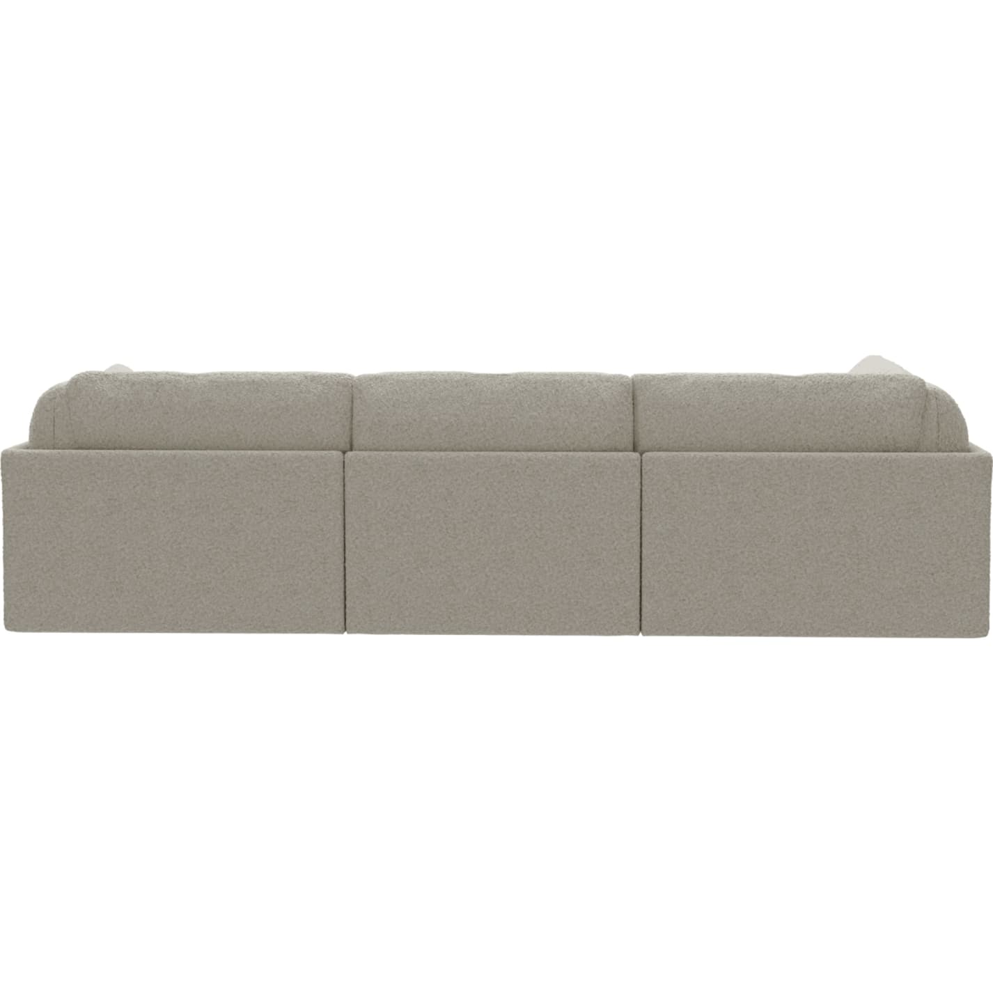 Finley Boucle Ivory Modular Sofa - 5 Seater LAF Terminal color Boucle Ivory