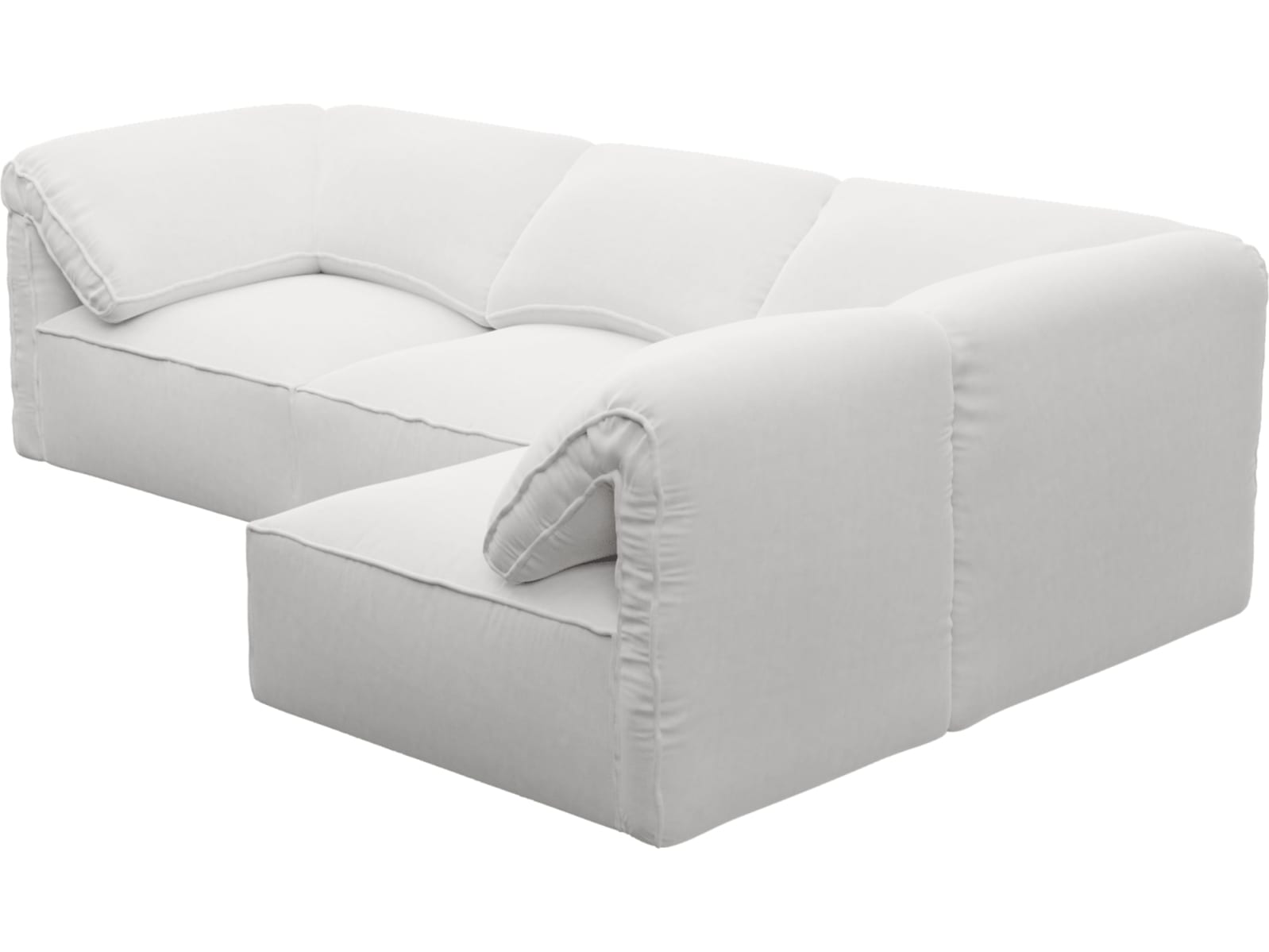 Kai Muse Frost Modular Sofa - 4 Seater color Muse Frost