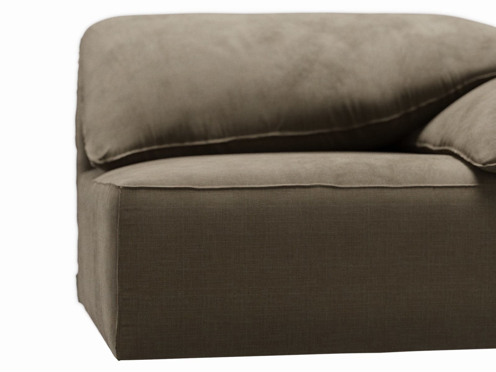 Clarence Tribute Walnut 2 Seat Right Arm Facing Sofa Module color Tribute Walnut