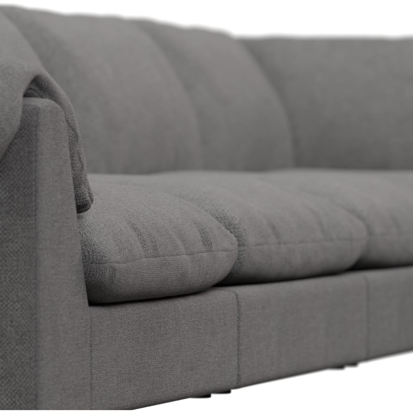 Ludlow California Slate Modular Sofa RAF Terminal - 6 Seater color California Slate