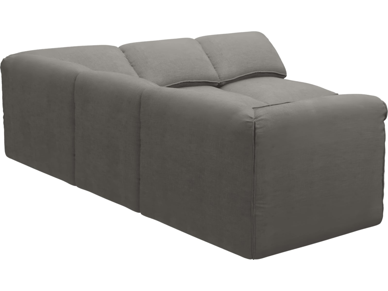 Kai Isla Soft Grey Modular Sofa - 5 Seater color Isla Soft Grey