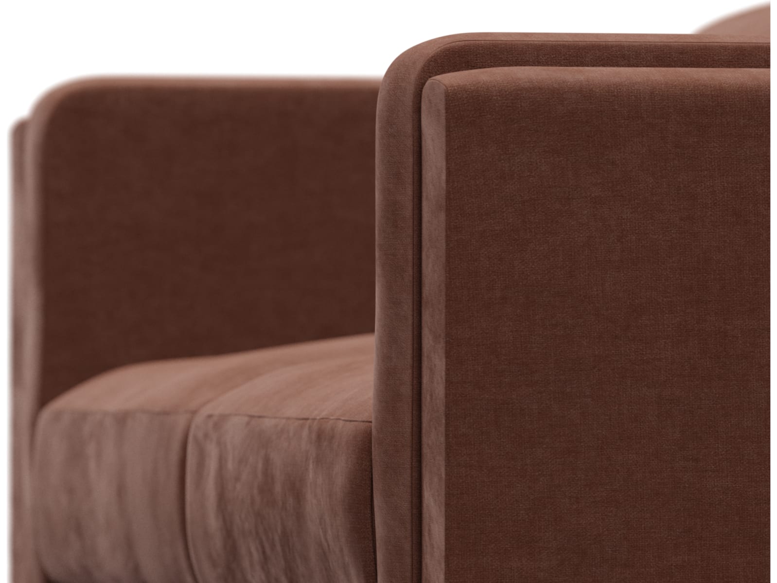 Hayes Muse Rust Sofa - 2 Seater color Muse Rust