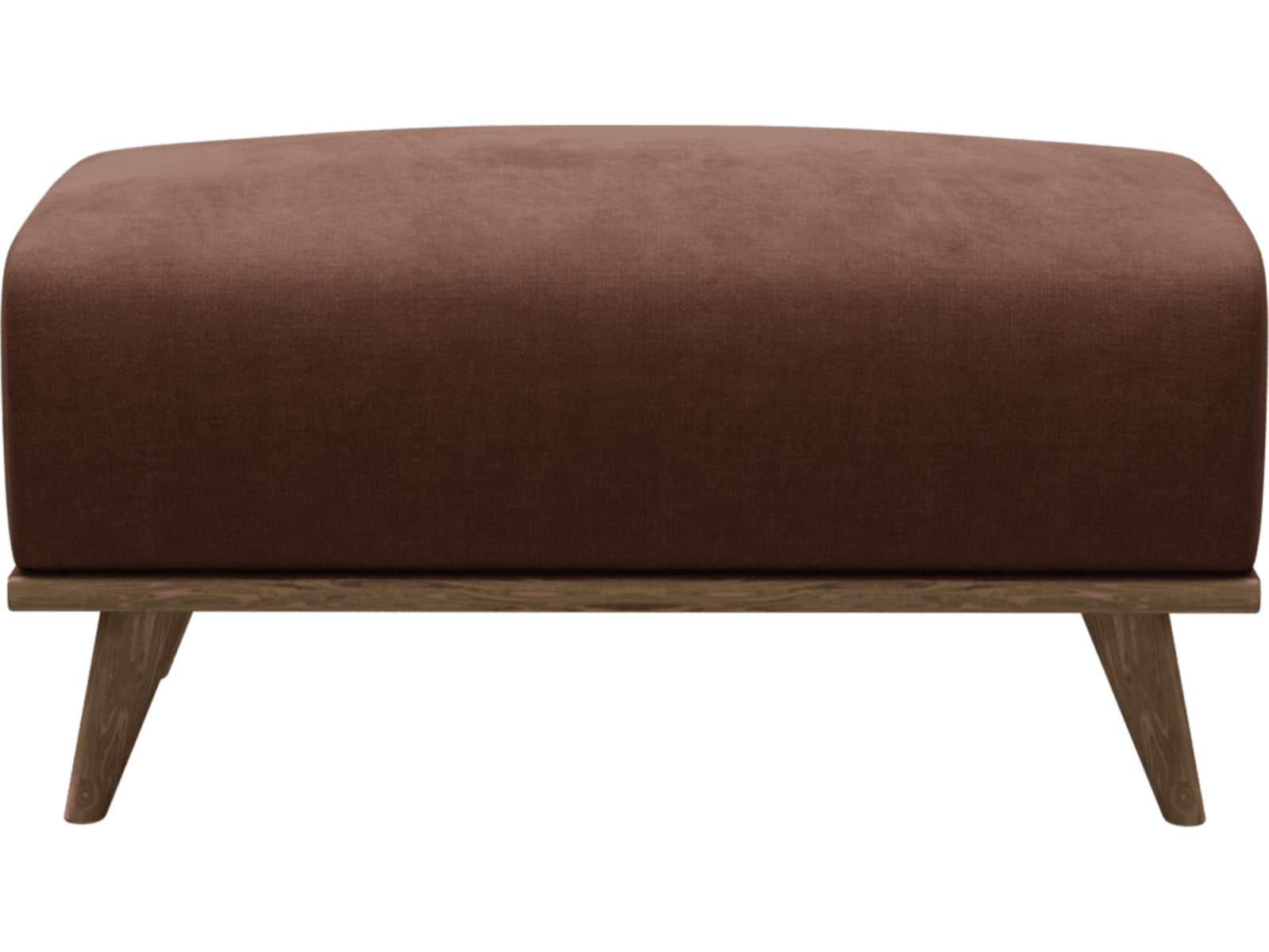 Dane Muse Rust Ottoman color Muse Rust