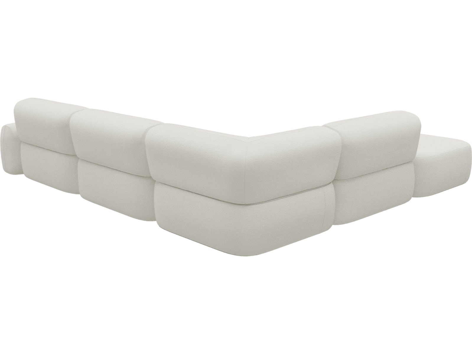 Beckett Tribute Shell Modular Sofa - 6 Piece color Tribute Shell