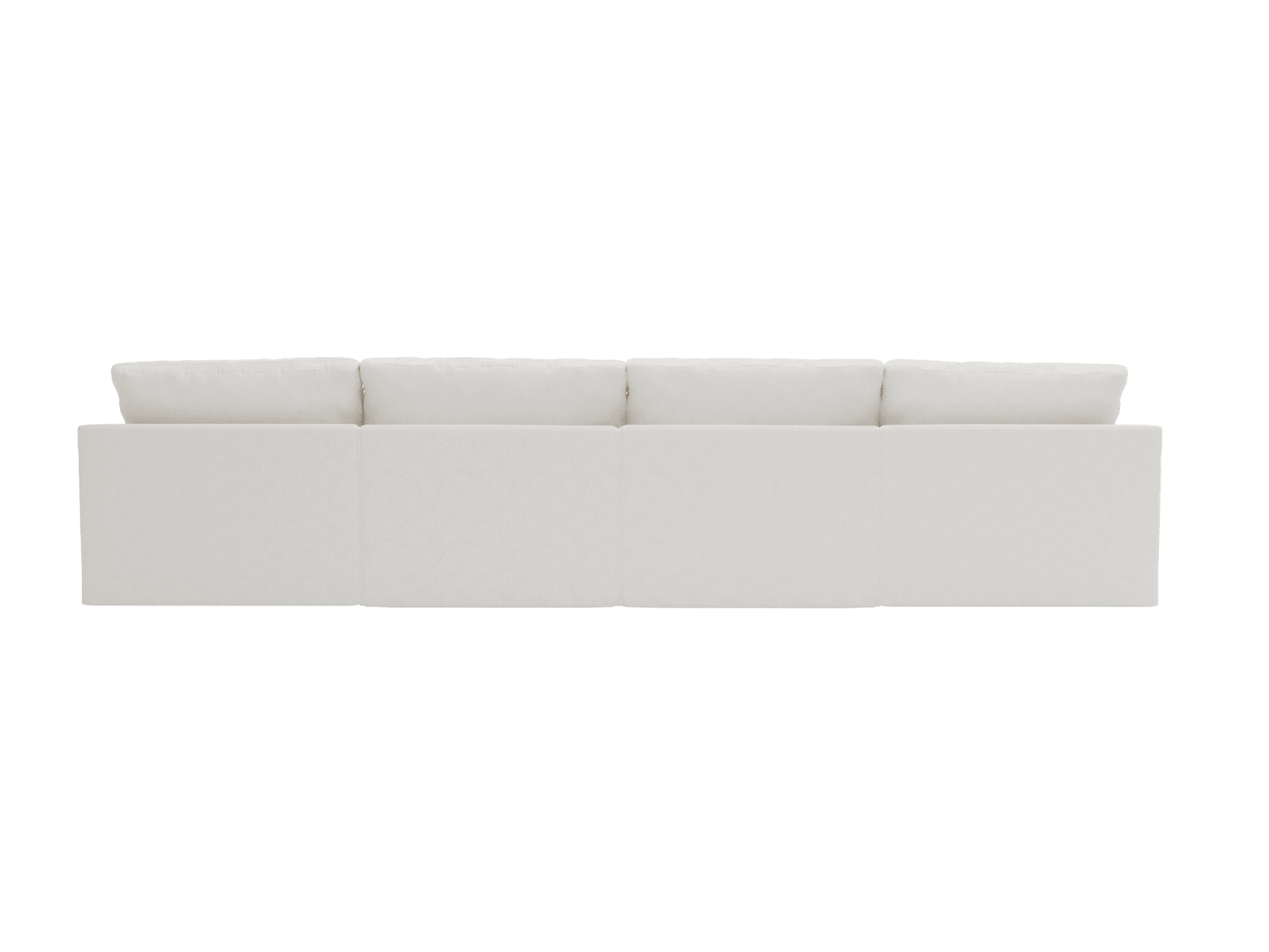 Retreat Noa Fog Modular Sofa - 4 Piece color Noa Fog