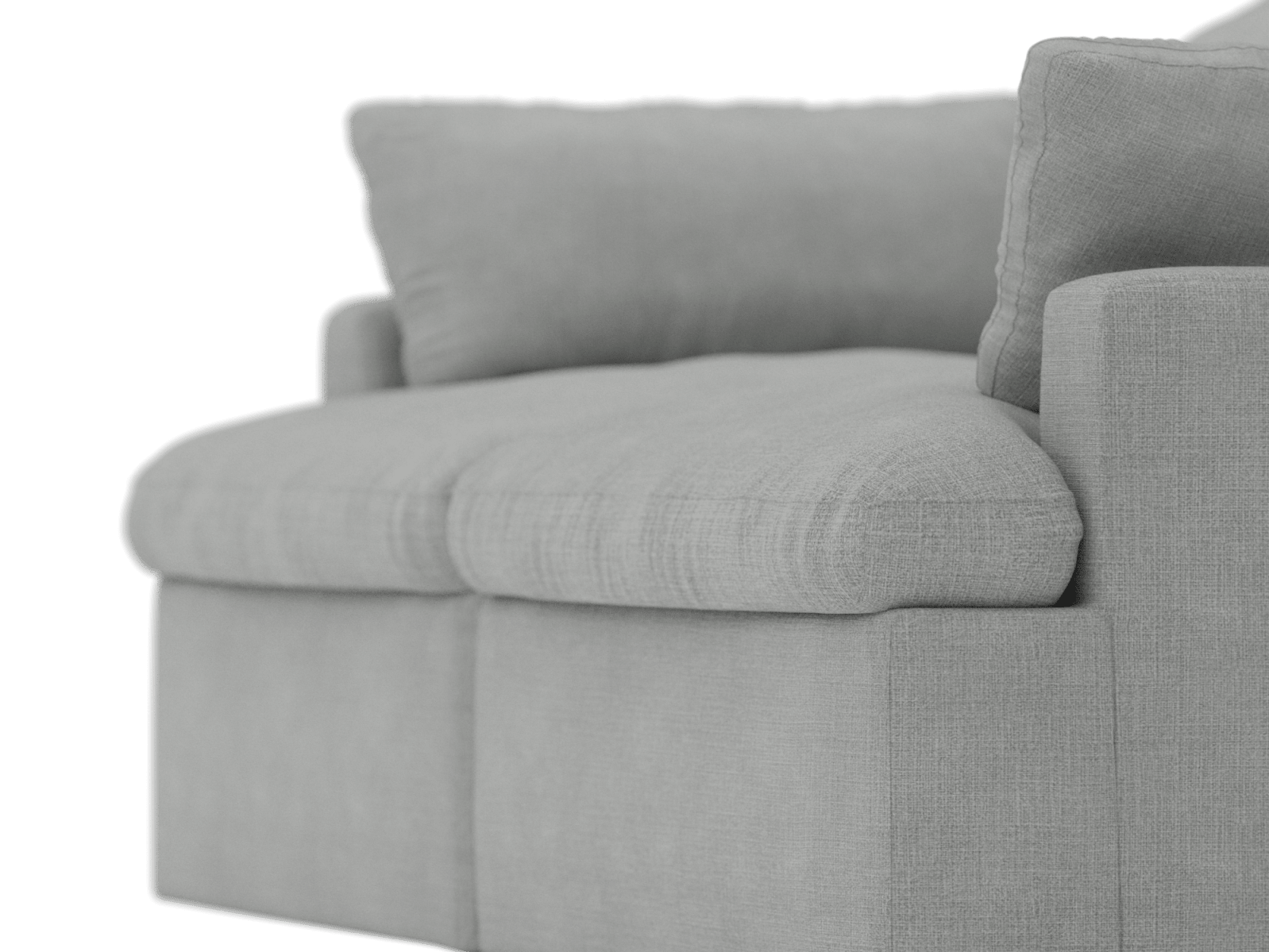 Retreat Toorak Pebble Modular Sofa - 2 Piece color Toorak Pebble