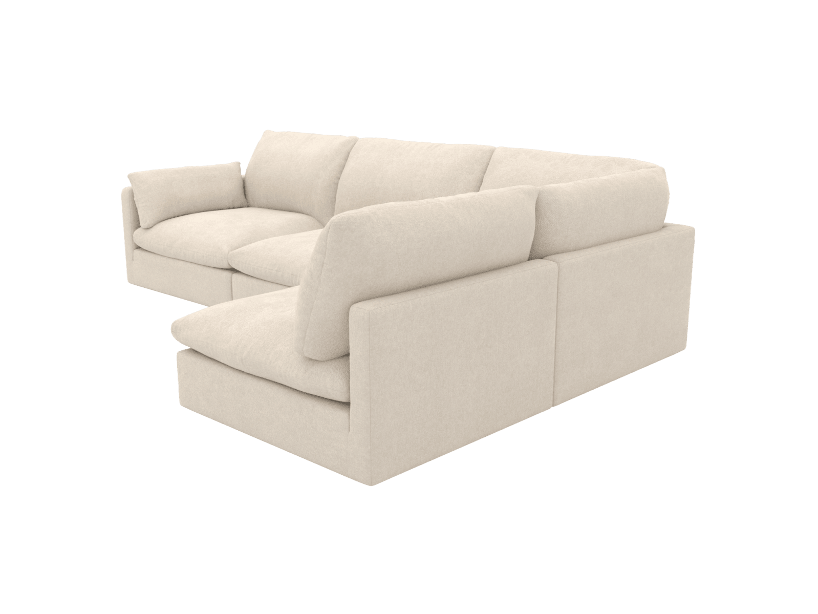 Willow Tribute Shell Corner Modular Sofa RAF Terminal - 4 Seater color Tribute Shell