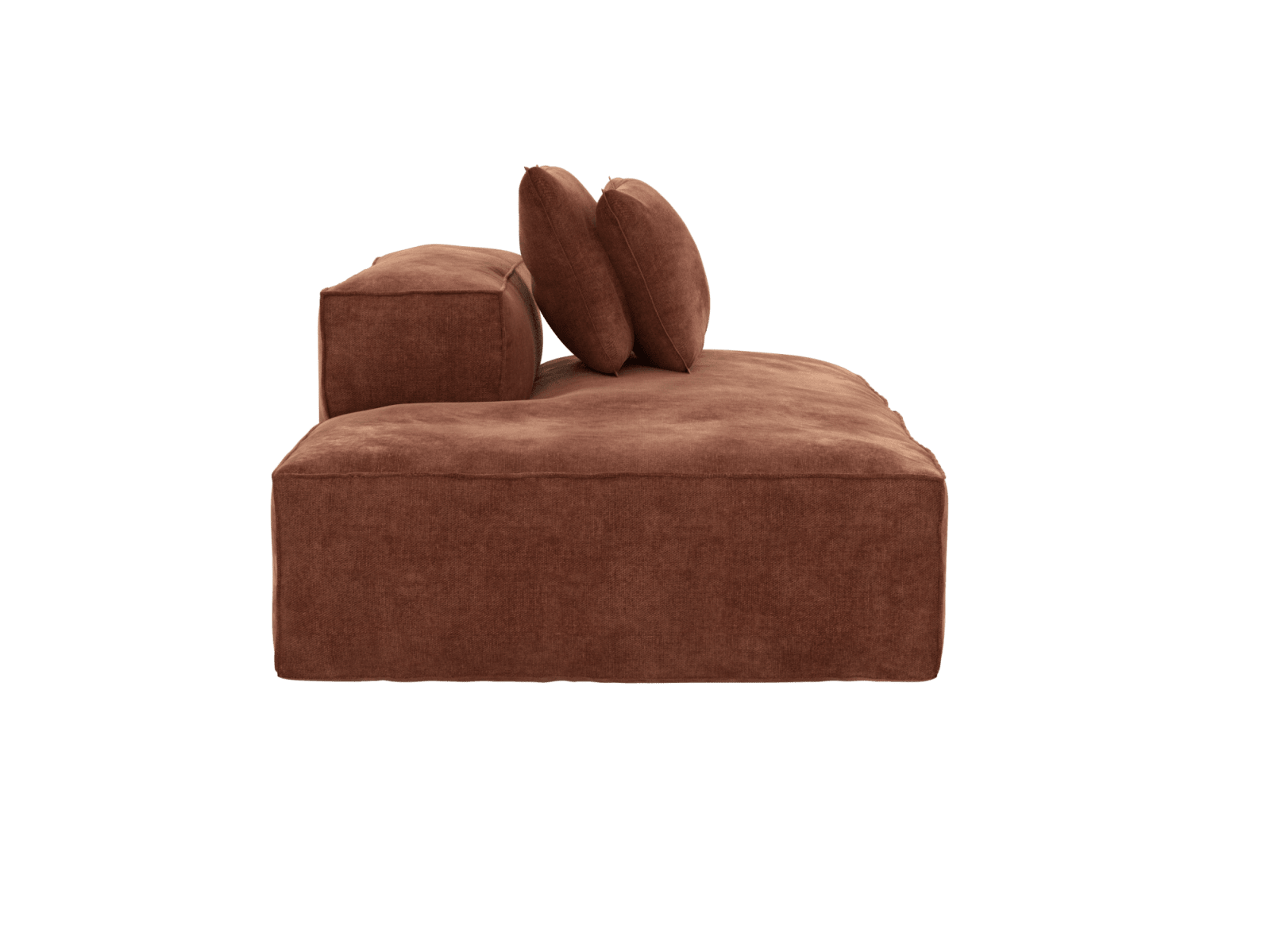 Riley Muse Rust Terminal Left Sofa Module color Muse Rust