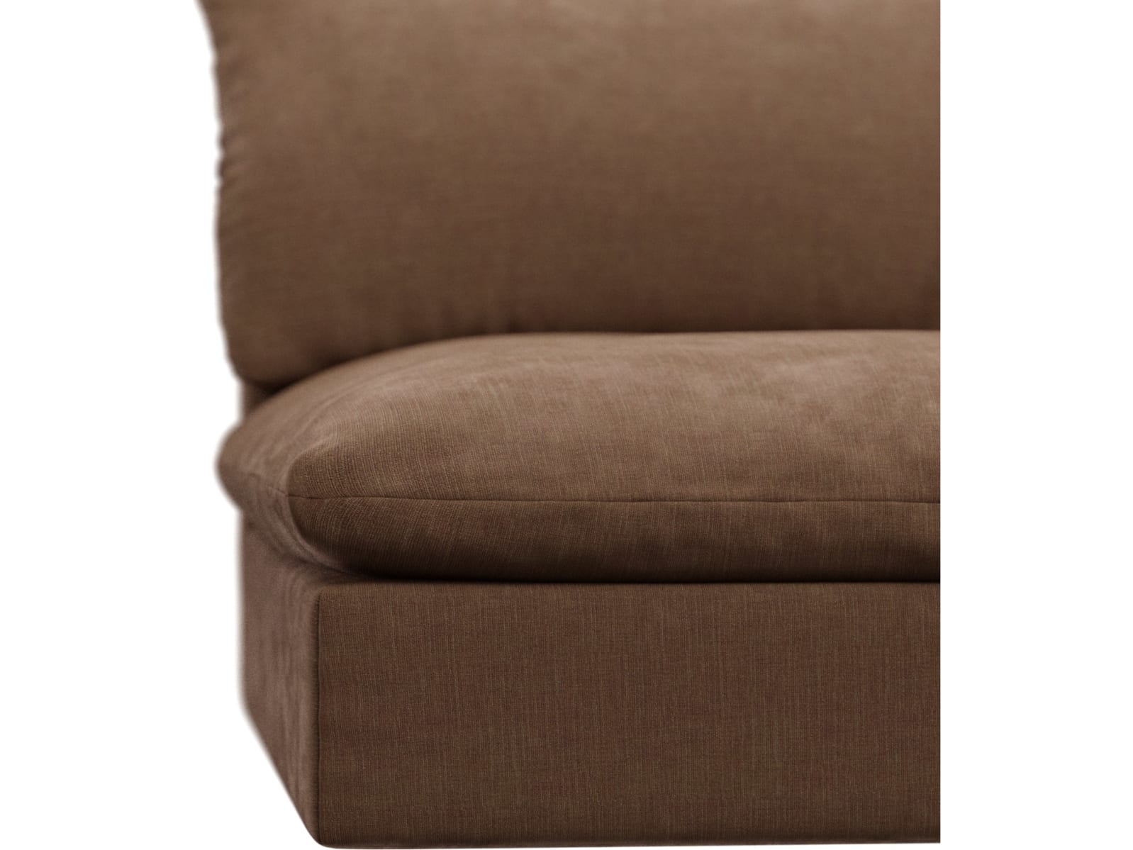 Willow Tribute Chestnut 1 Seat Right Arm Facing Sofa Module color Tribute Chestnut