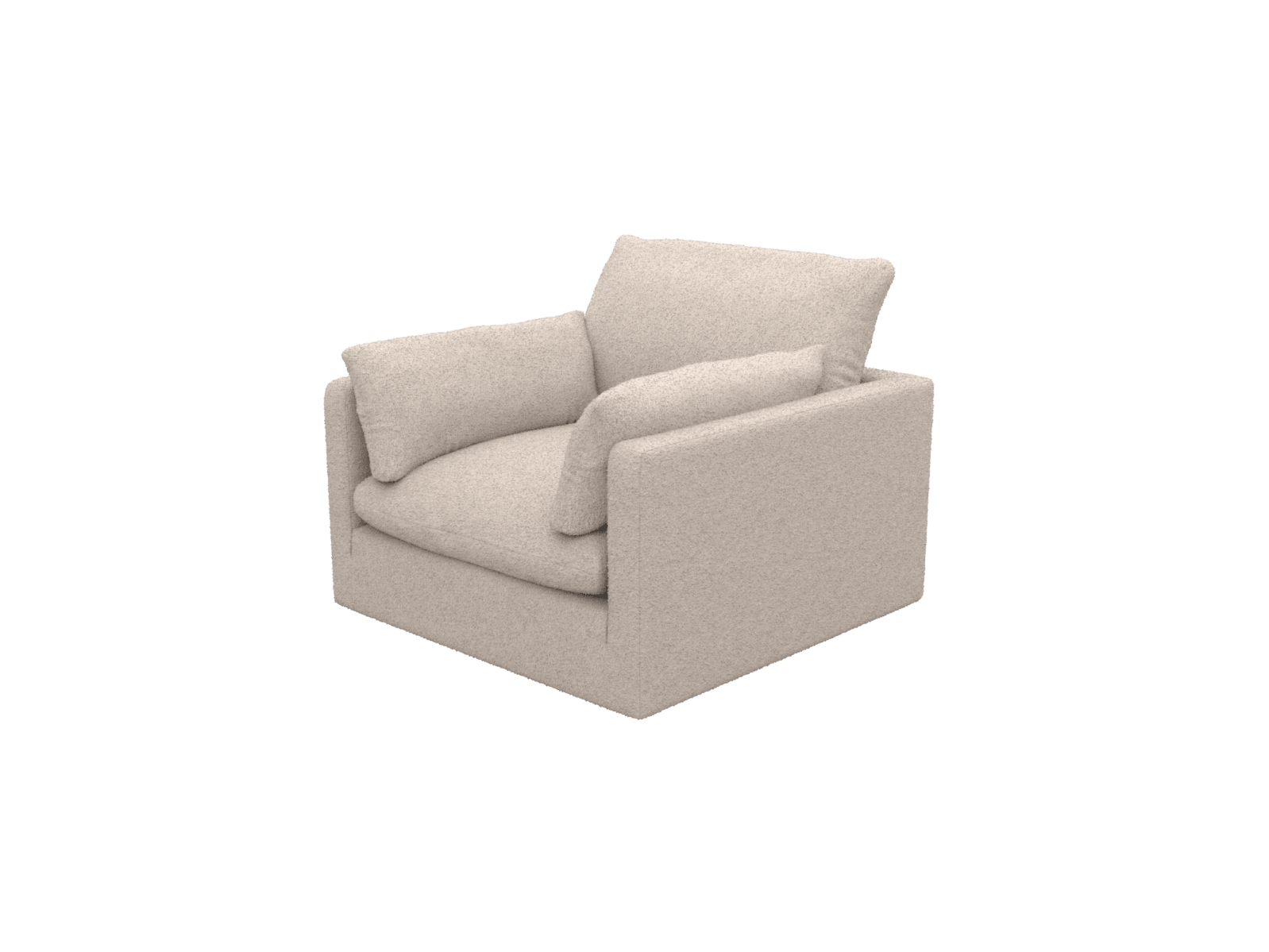 Willow Boucle Pumice Armchair color Boucle Pumice