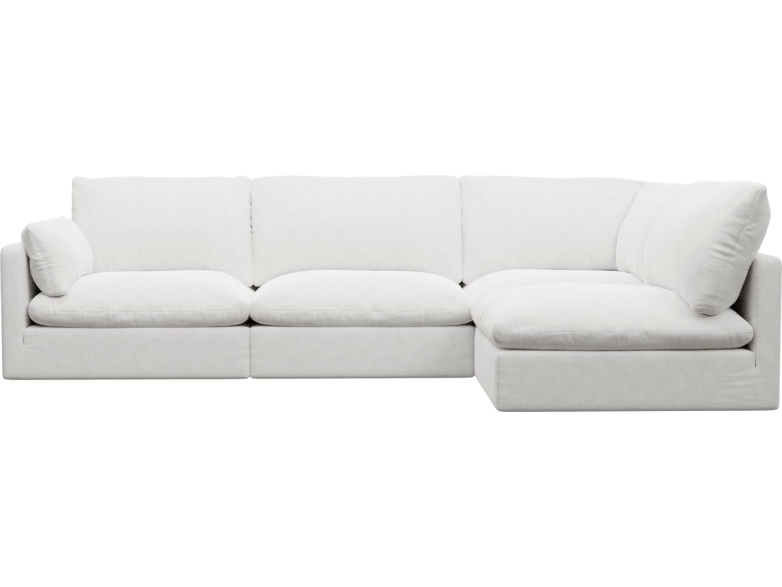 Willow Noa Fog Corner Sofa - 4 Seater RAF Terminal color Noa Fog