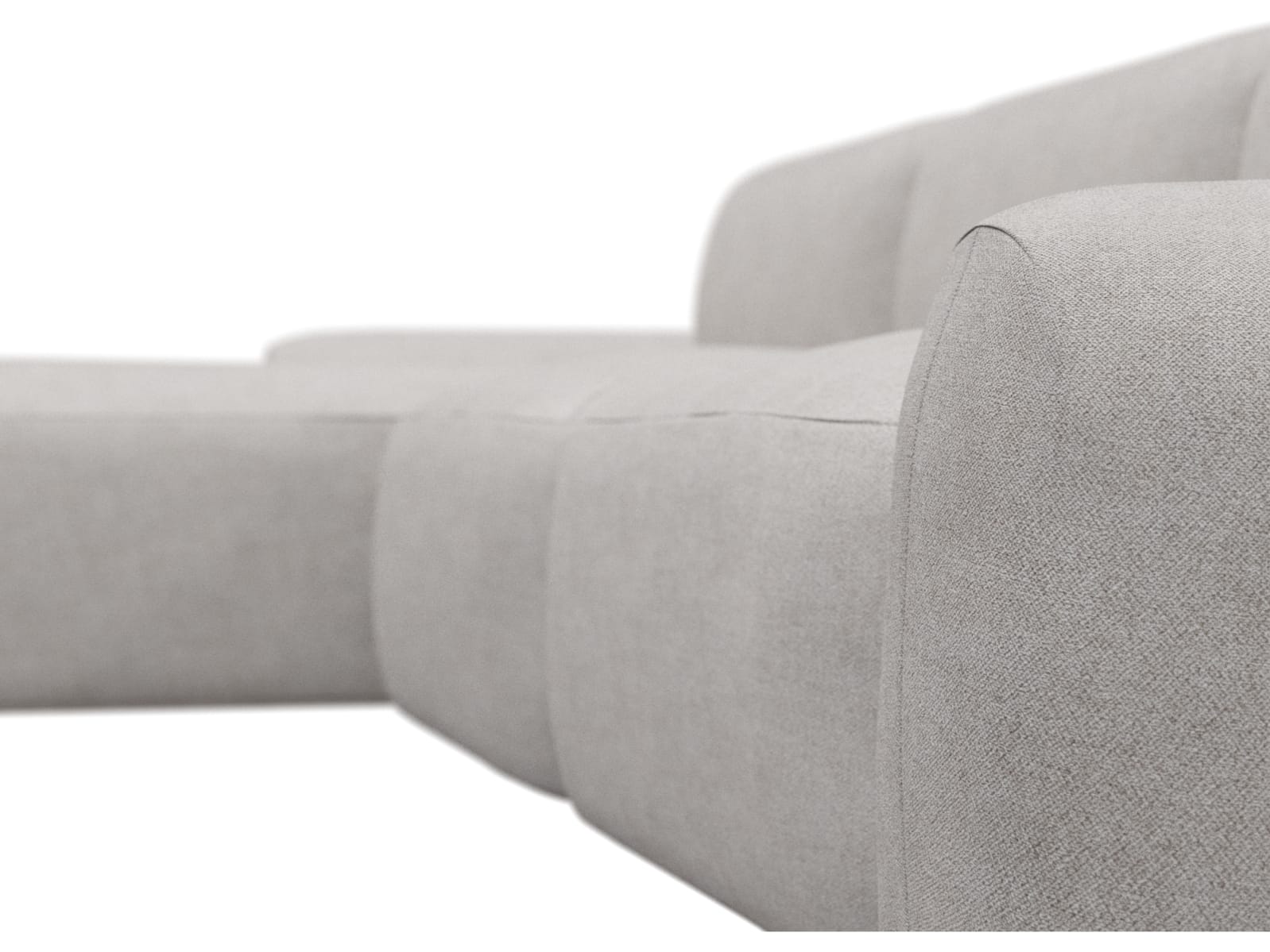 Beckett Avon Mineral Chaise Sofa - 3 Seater color Avon Mineral