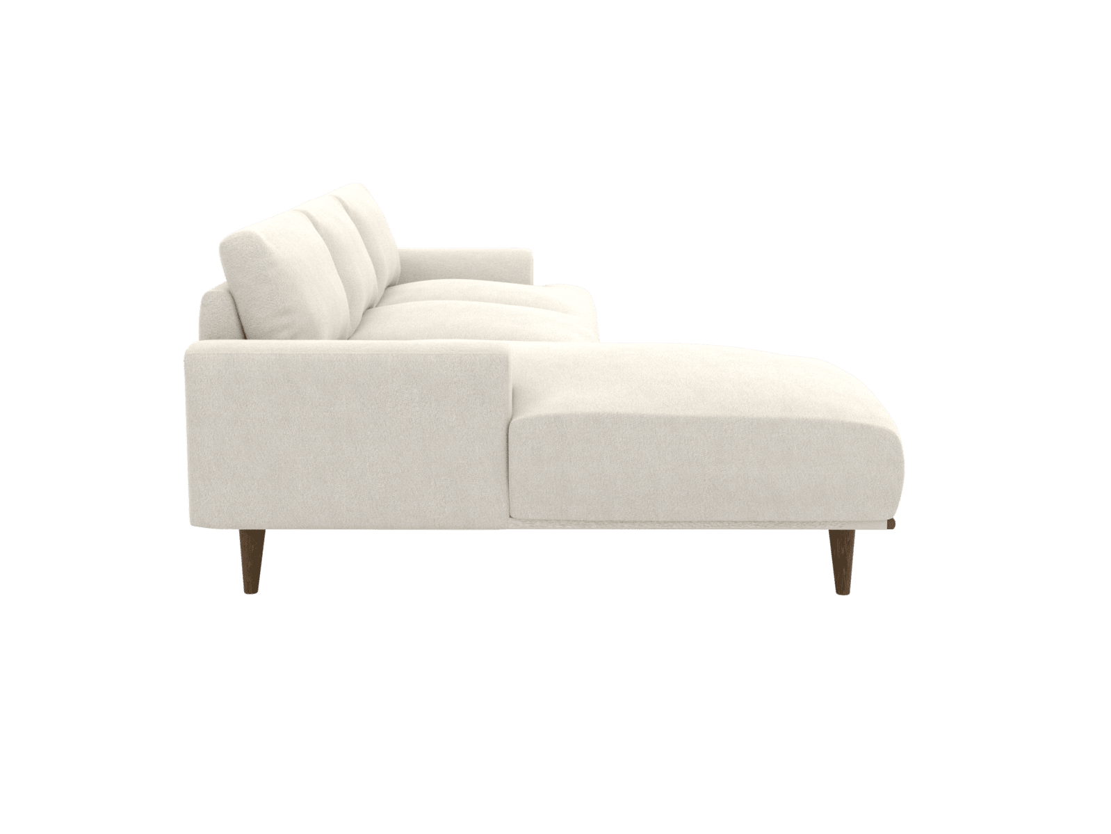 Dane California Ivory Chaise Sofa - 3 Seater color California Ivory