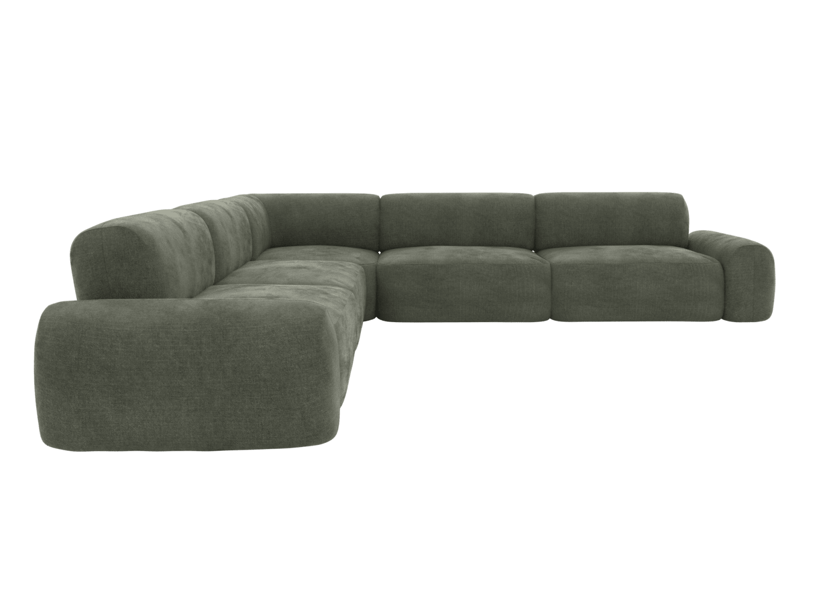 Beckett Tribute Dark Jade Modular Corner Sofa - 7 Seater color Tribute Dark Jade