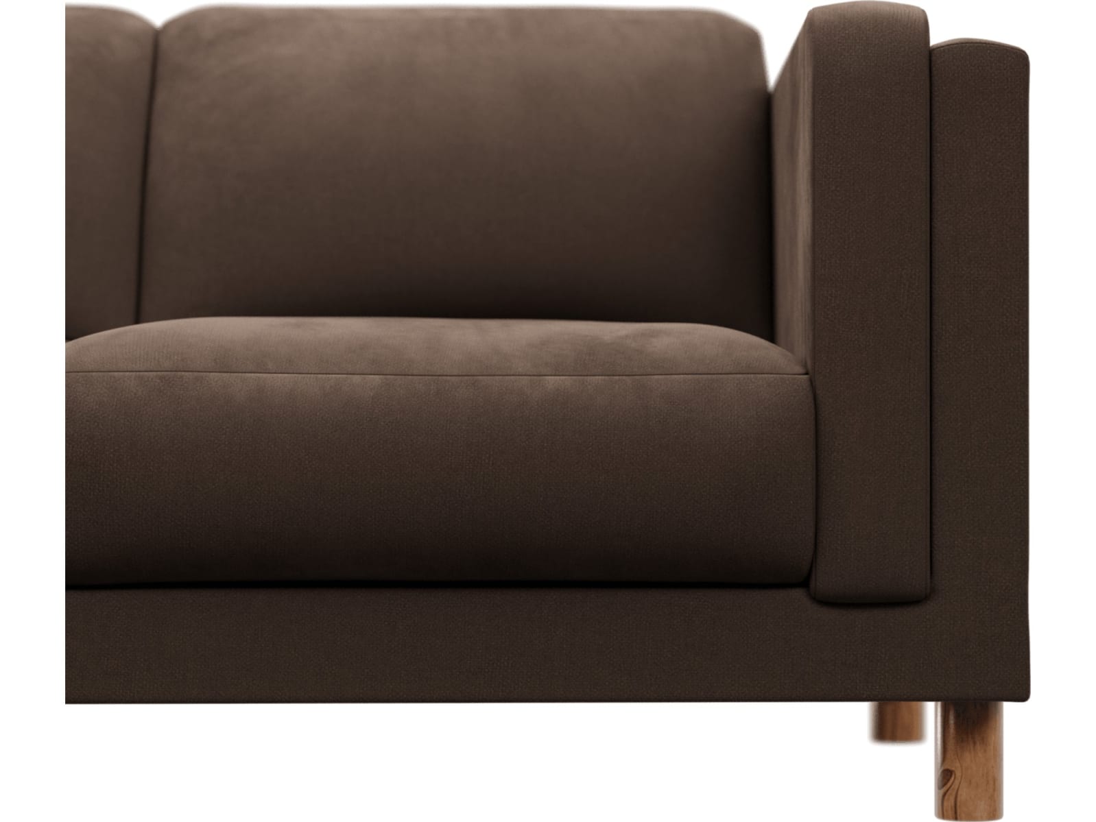 Hayes Muse Chocolate Chaise Sofa - 3 Seater color Muse Chocolate