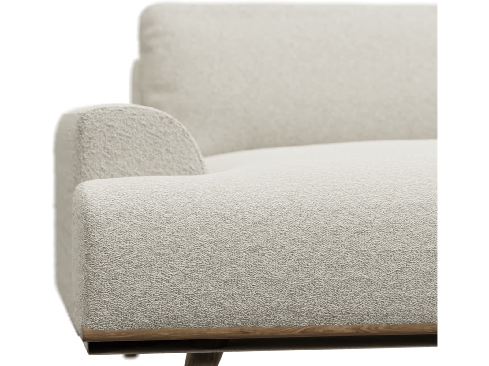 Dane Boucle Ivory Sofa - 3 Seater color Boucle Ivory