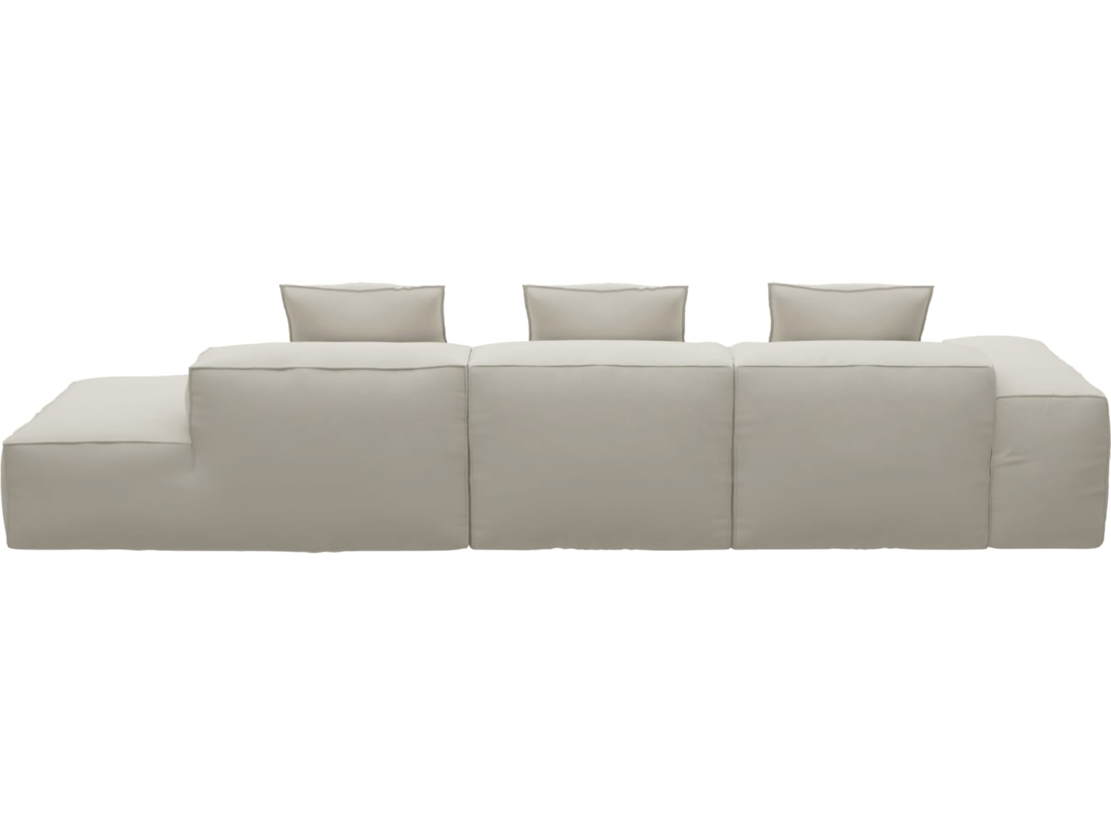 Riley Toorak Pearl Modular Sofa - 1x Arm, 2x Armless, 1x Right Terminal color Toorak Pearl