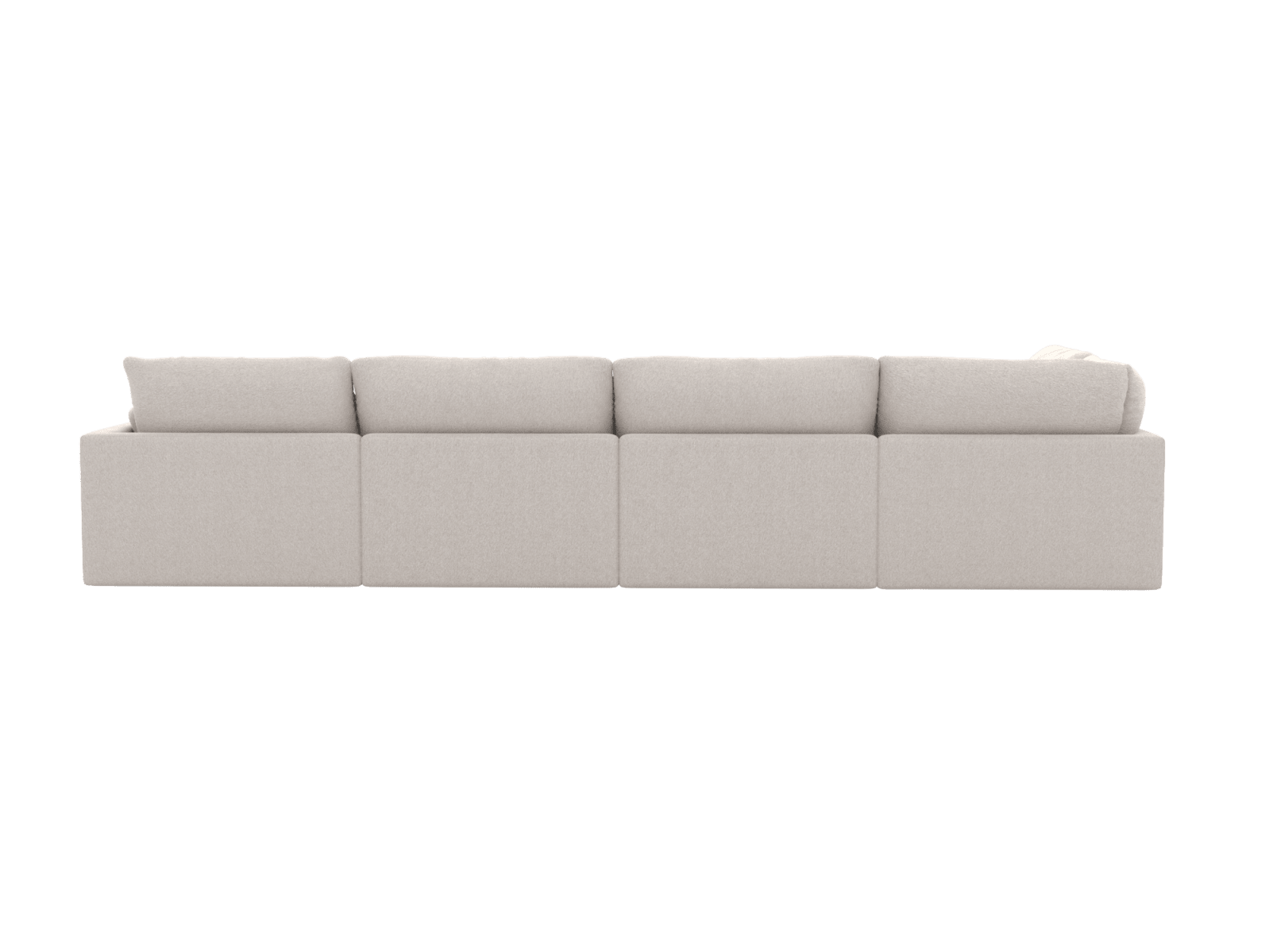Willow Toorak Pearl Modular Sofa LAF Terminal - 6 Seater color Toorak Pearl