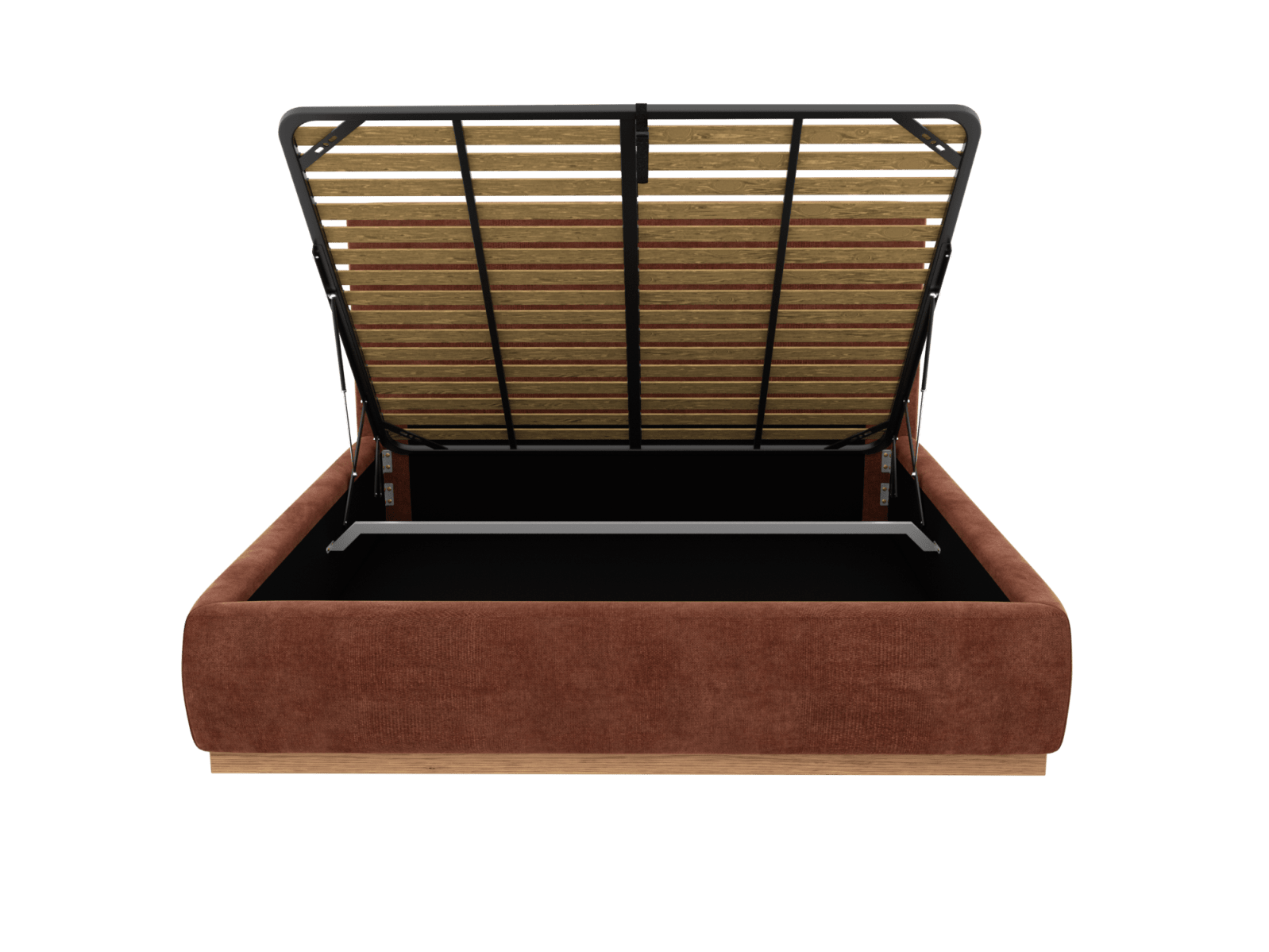 Haven Gas Lift Bed Muse Rust King color Muse Rust