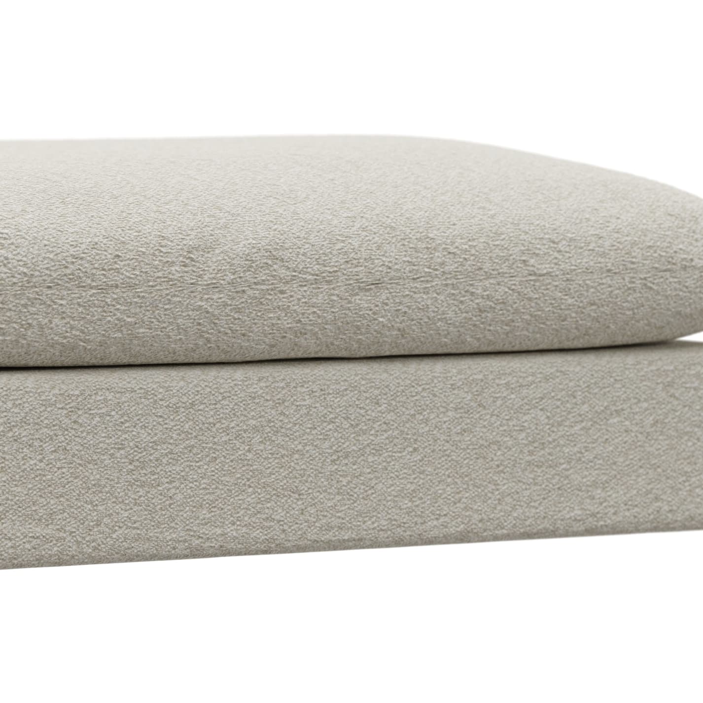 Ludlow Boucle Ivory Ottoman color Boucle Ivory