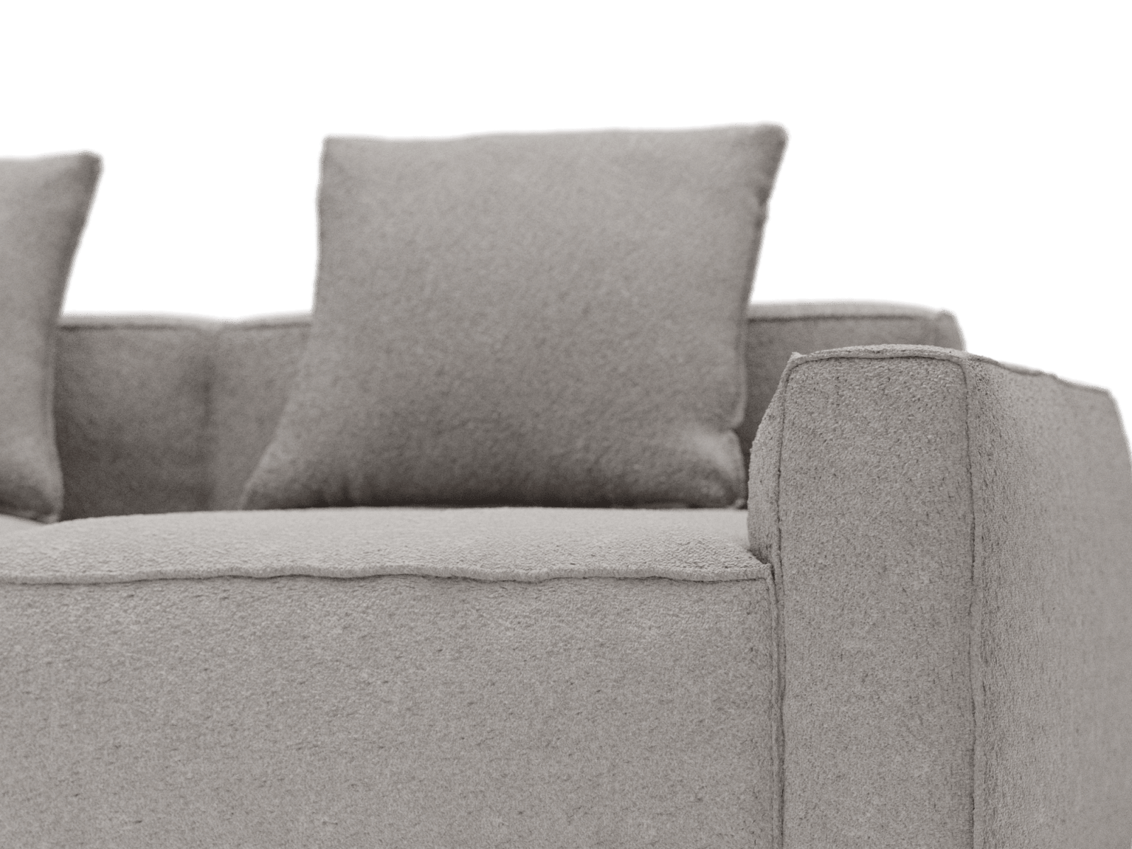 Riley Apt Boucle Pumice Sofa - 5 Seater LAF Terminal color Boucle Pumice