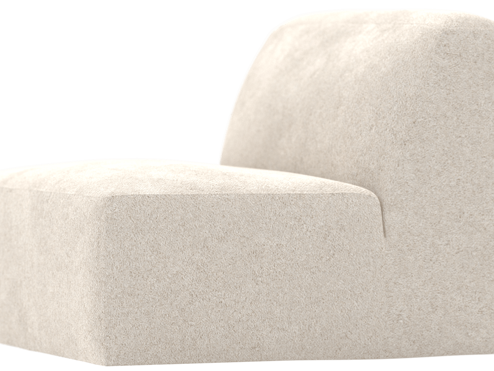 Copenhagen Avon Mineral Armless Chair Sofa Module color Avon Mineral