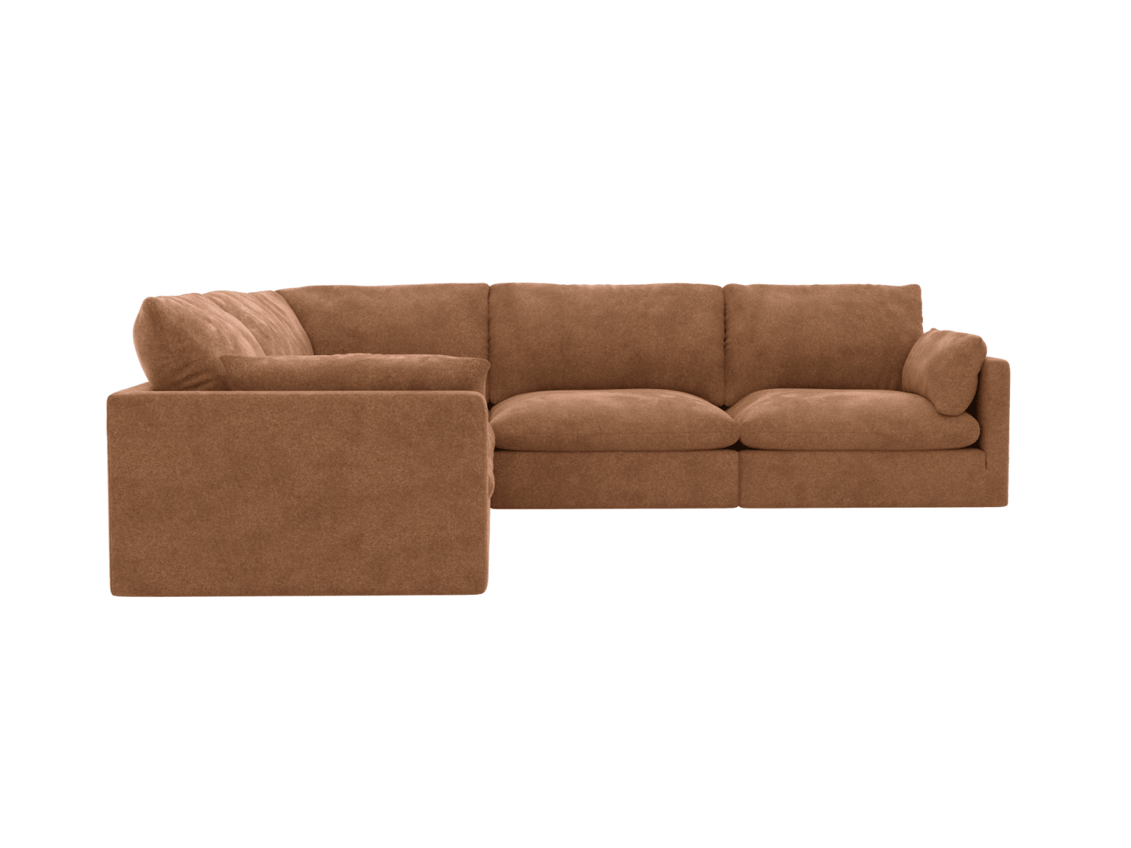 Willow Tribute Chestnut Corner Sofa - 5 Seater color Tribute Chestnut