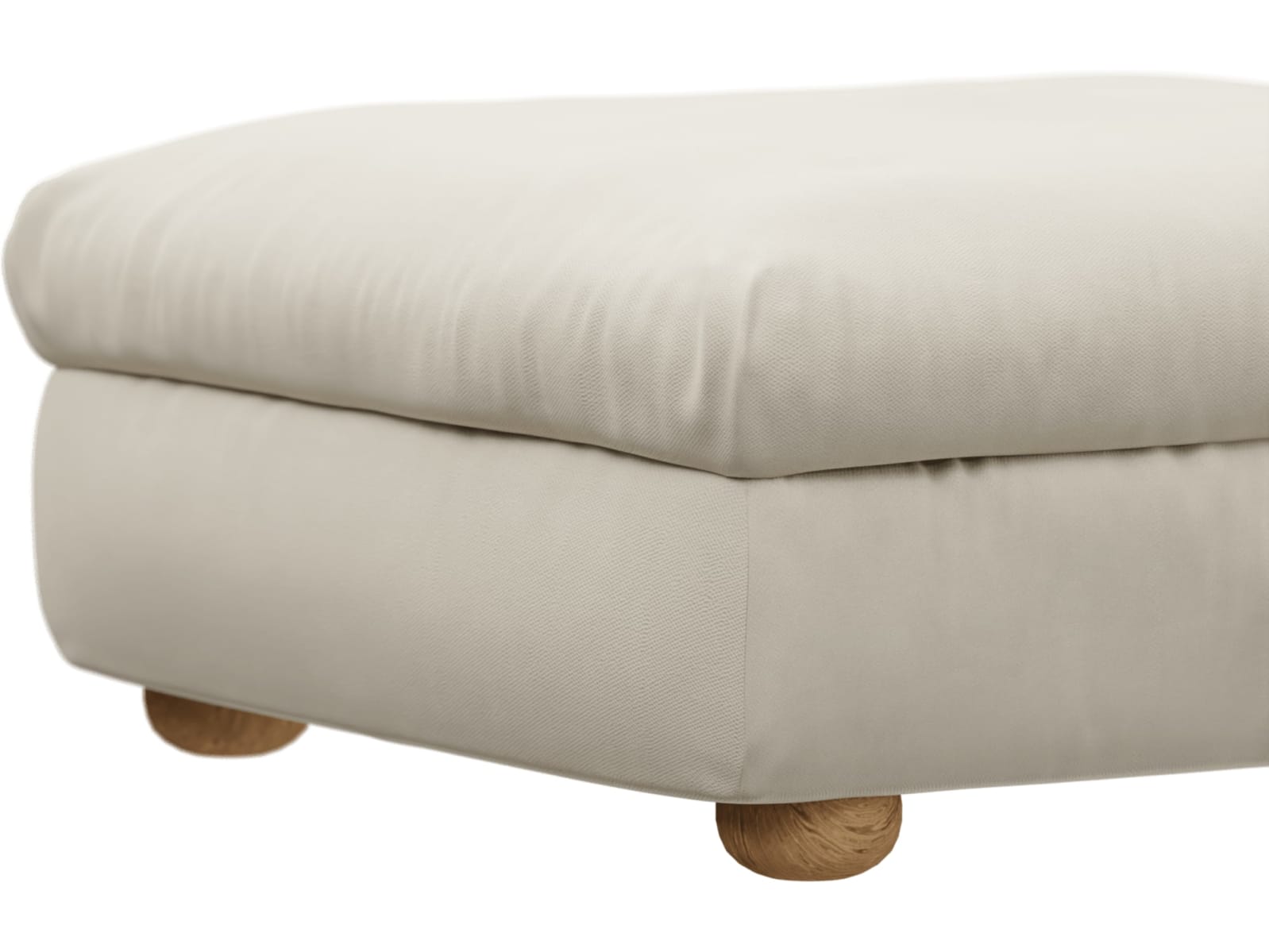 Tully Alpine Mist Ottoman color Alpine Mist