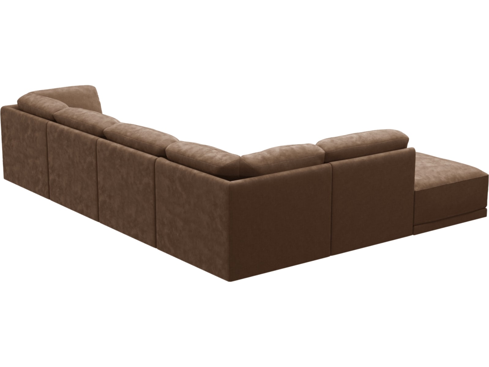 Emily Modular Sofa Tribute Chestnut - 6 Piece color Tribute Chestnut
