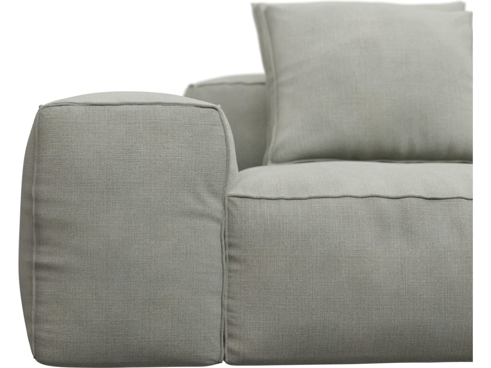 Riley Toorak Pebble Modular Sofa - 3 Seater color Toorak Pebble