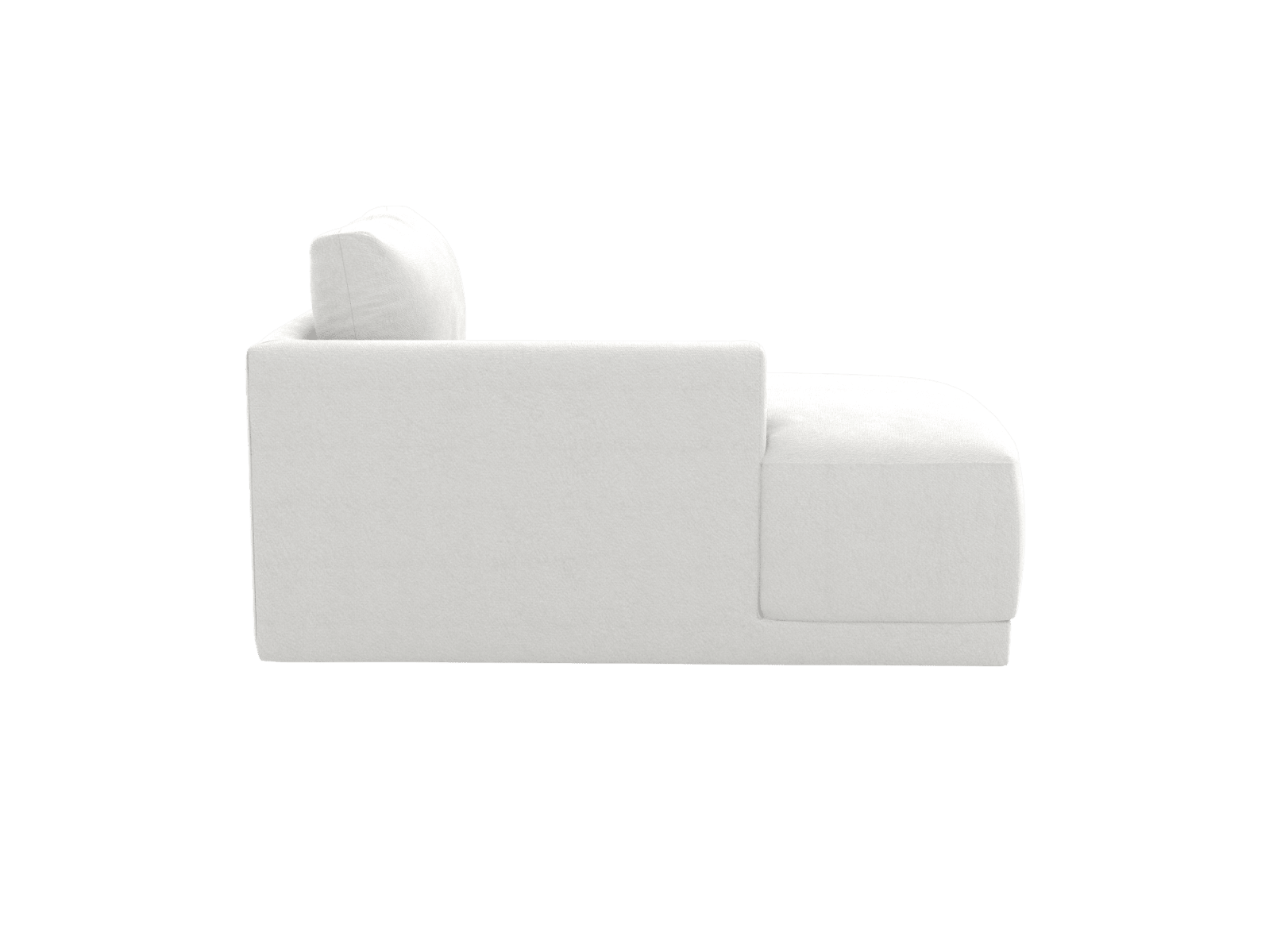 Haven Muse Frost Left Arm Facing Chaise Sofa Module color Muse Frost
