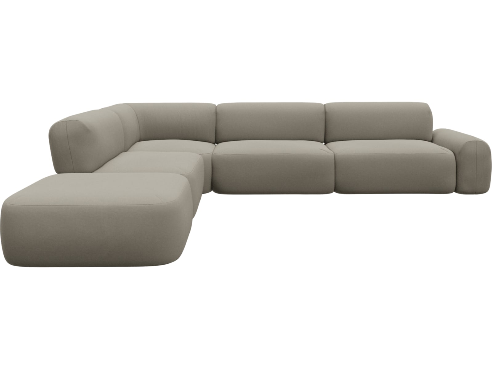 Beckett Plaza Natural Modular Sofa - 6 Piece color Plaza Natural