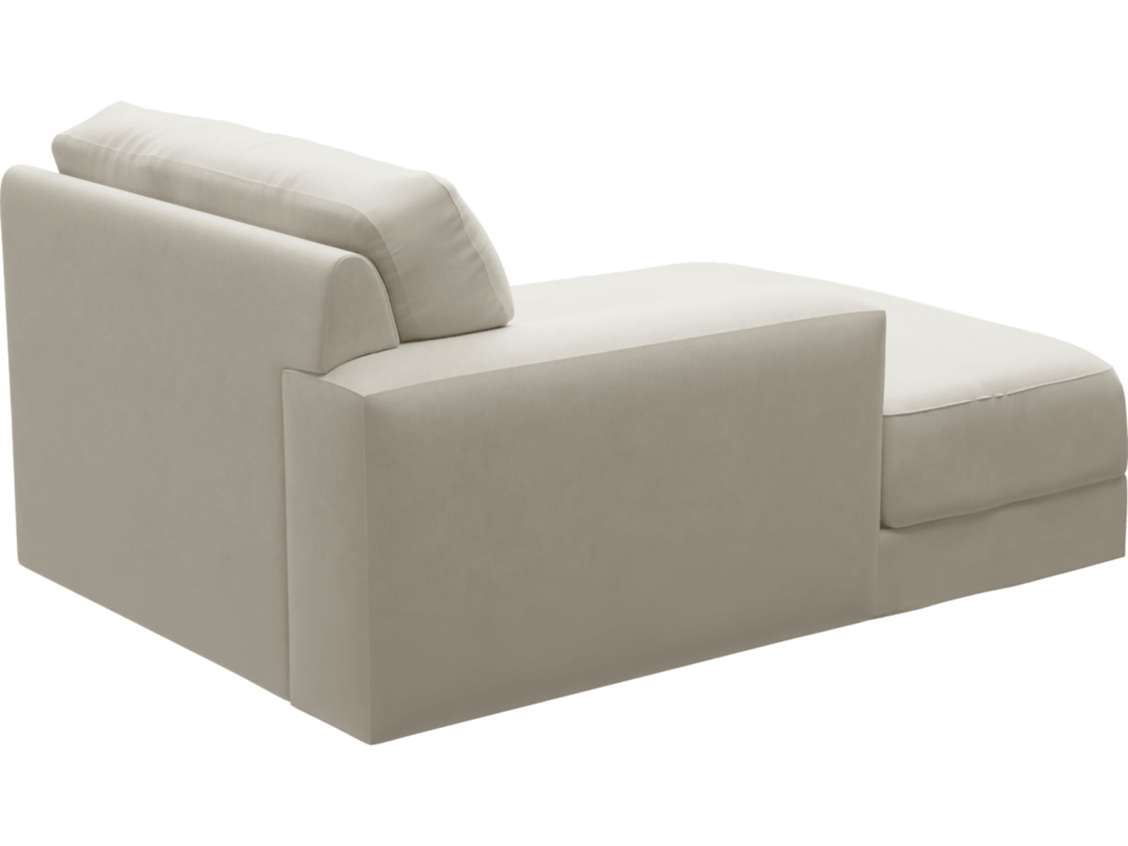 Monica Muse Flax Left Arm Facing Chaise Module color Muse Flax