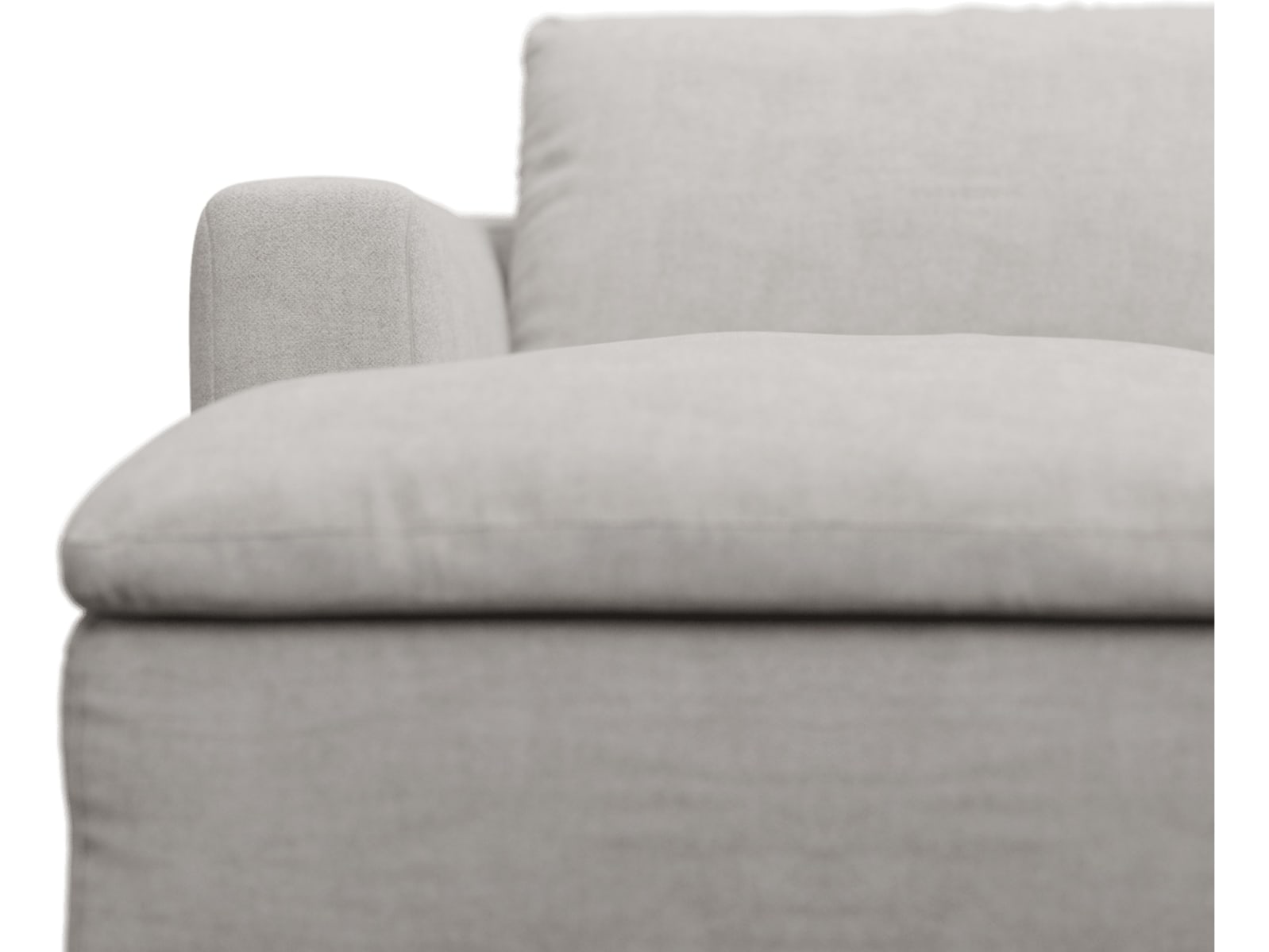 Cloud Deep Avon Mineral Modular Sofa - 3 Seater Chaise color Avon Mineral