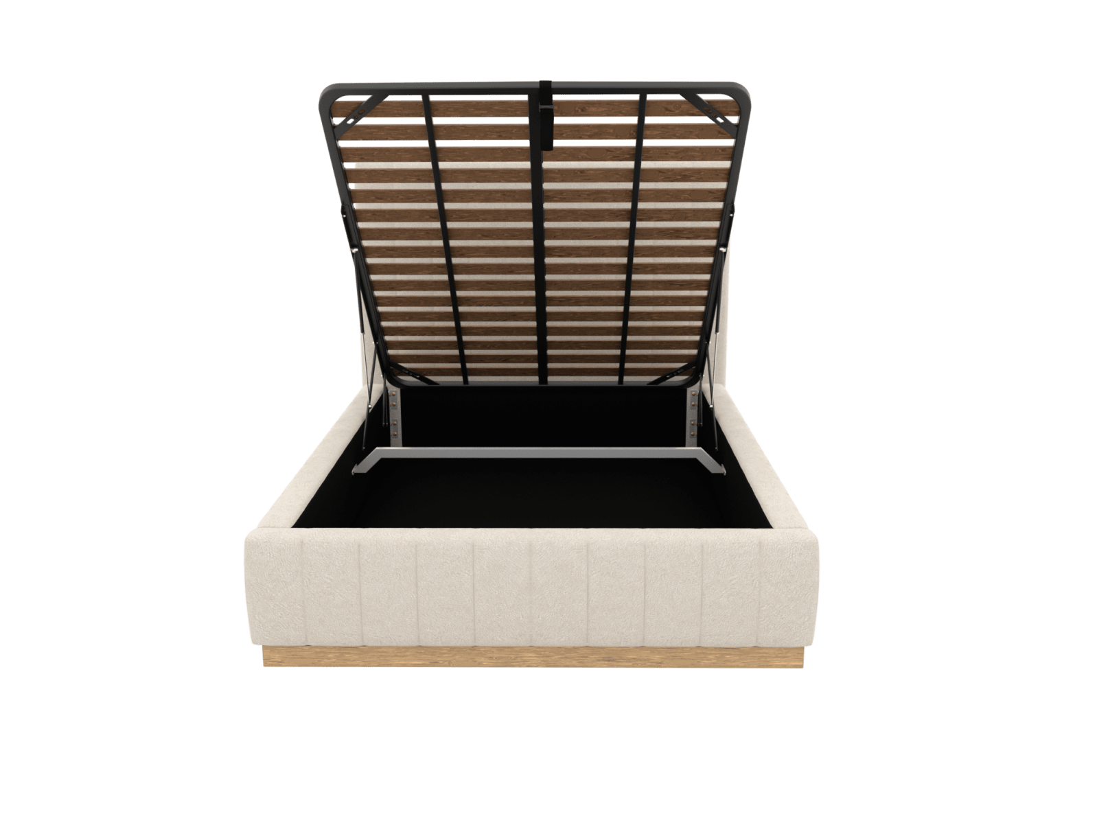 Brentwood Gas Lift Bed Muse Flax color Muse Flax