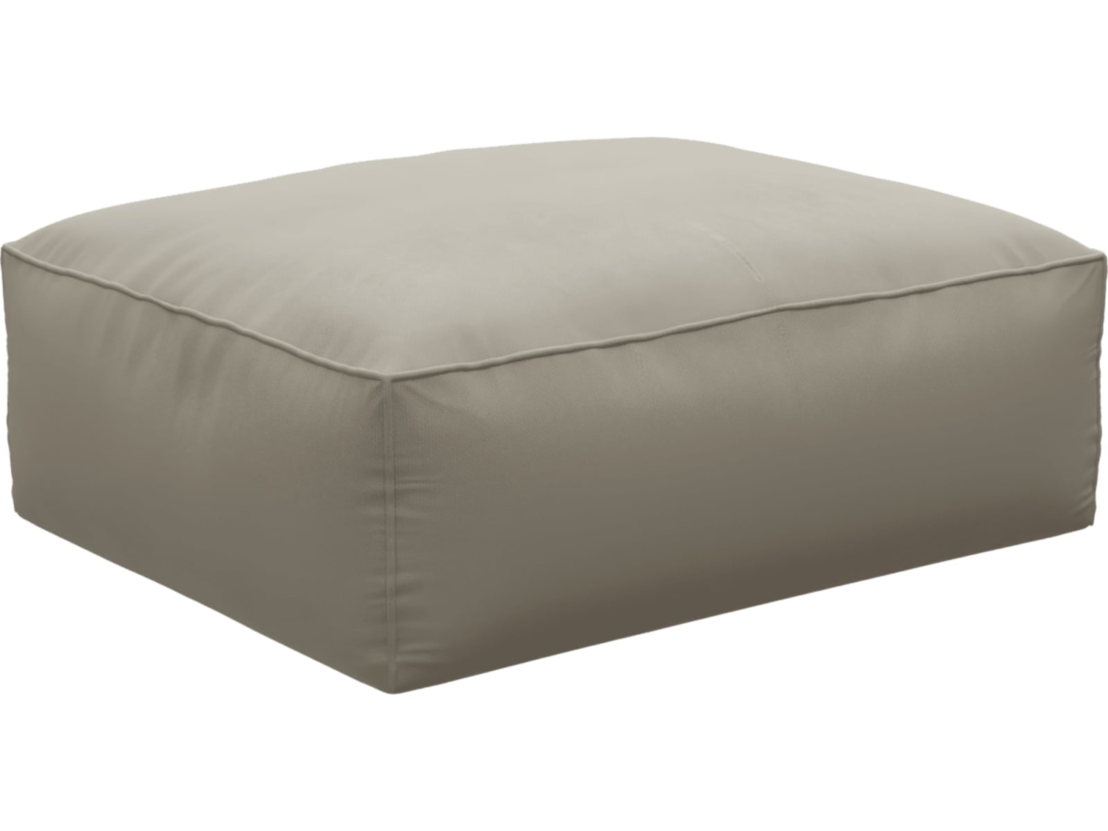 Riley Plaza Natural Modular Big Ottoman color Plaza Natural