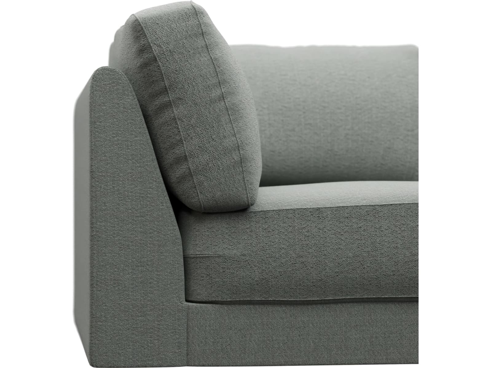 Monica Tribute Storm Corner Sofa Chair Module color Tribute Storm