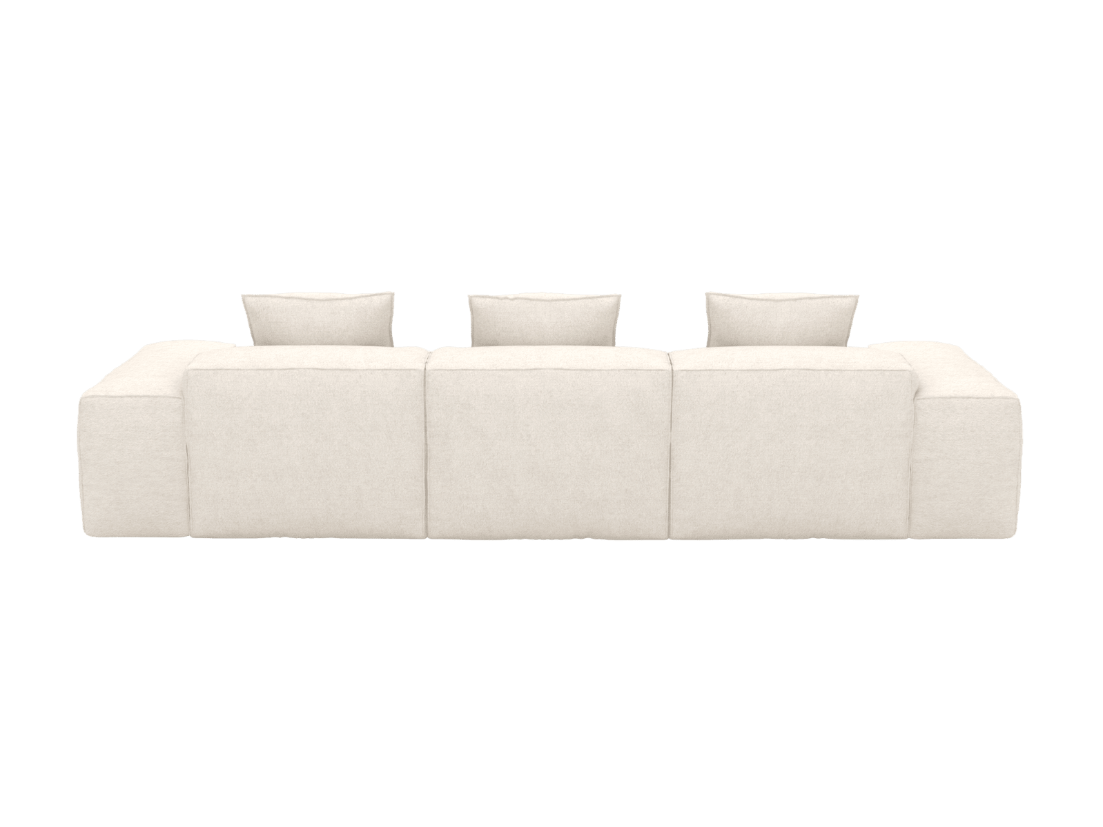 Riley Noa Fog Modular Chaise Sofa - 3 Seater color Noa Fog