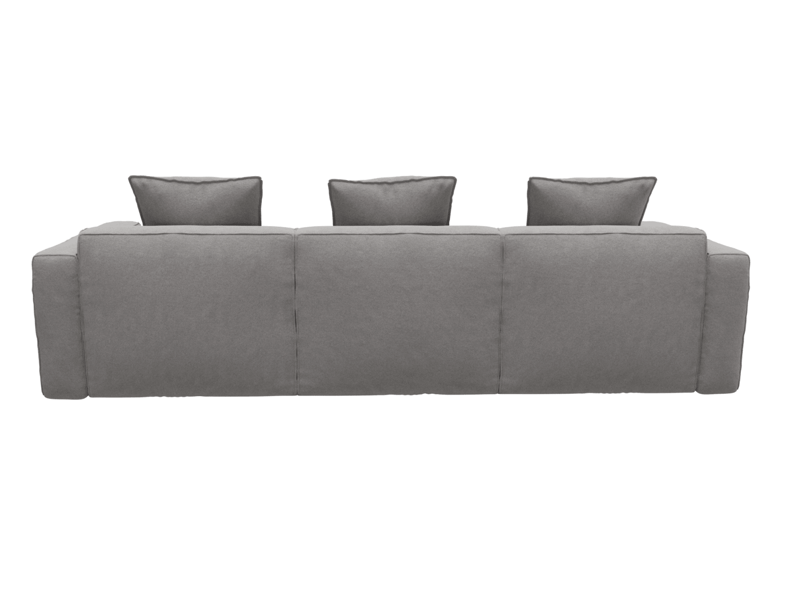 Riley Apt View Steel Sofa - 3 Seater and Ottoman color View Steel