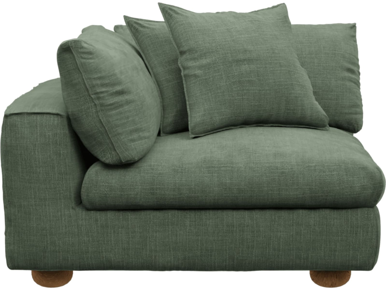 Tully Tribute Dark Jade Corner Sofa Chair Module color Tribute Dark Jade