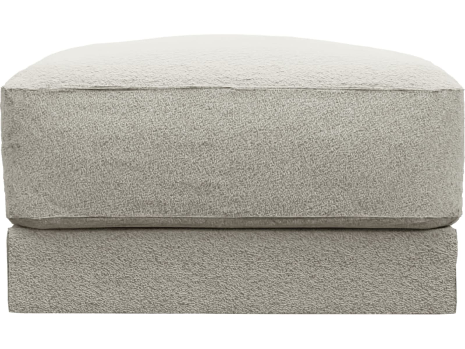 Monica Boucle Ivory Ottoman color Boucle Ivory