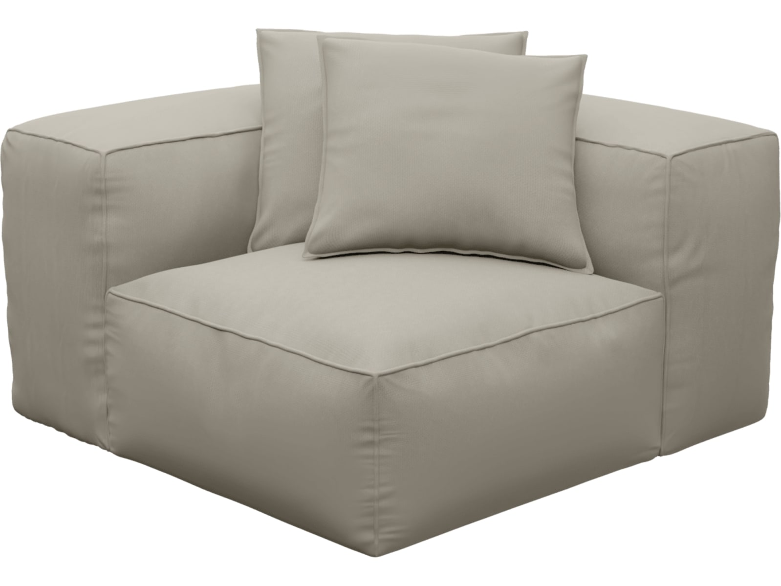 Riley Plaza Natural Module Corner color Plaza Natural